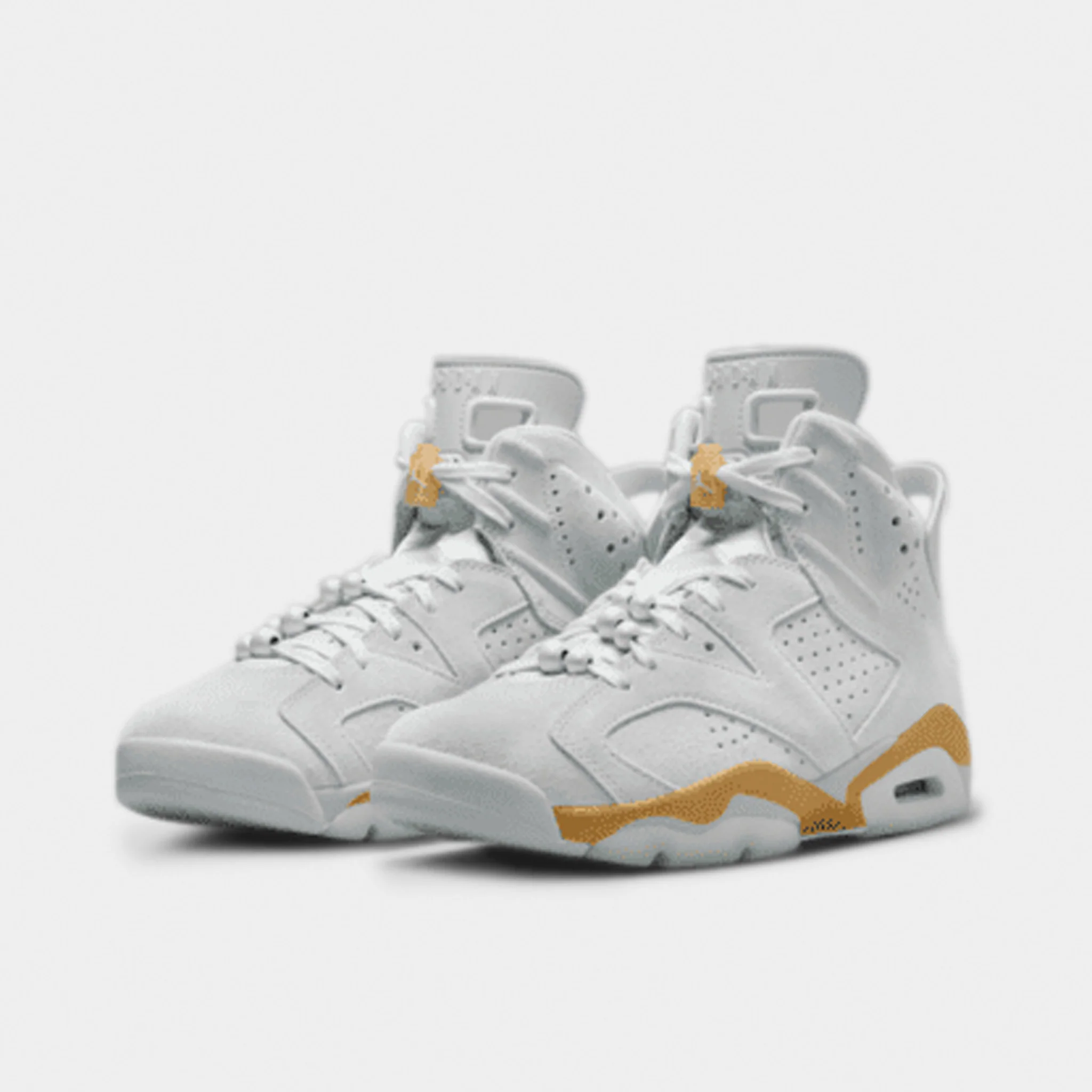Jordan Women's 6 Retro Pure Platinum / Metallic Gold - Coconut Milk