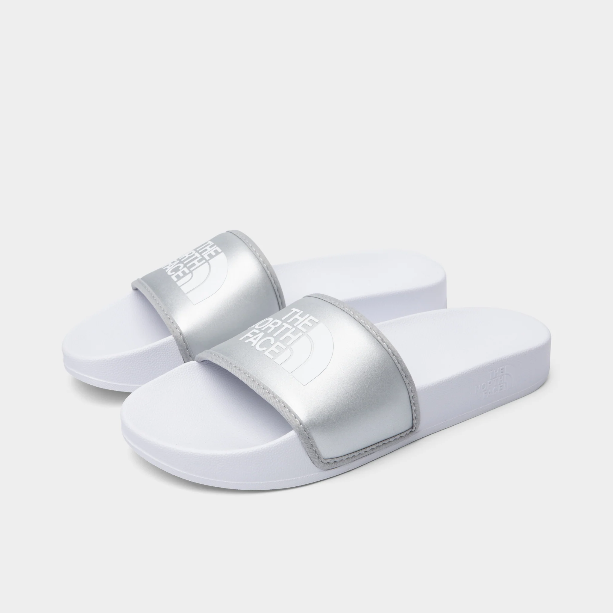 The North Face Women's Base Camp Slide III Metallic Metallic Silver / TNF White