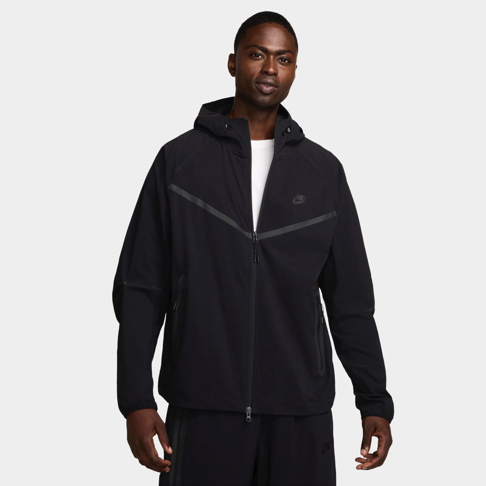 Nike Tech Woven Full Zip Windrunner Jacket Black / Black - Black