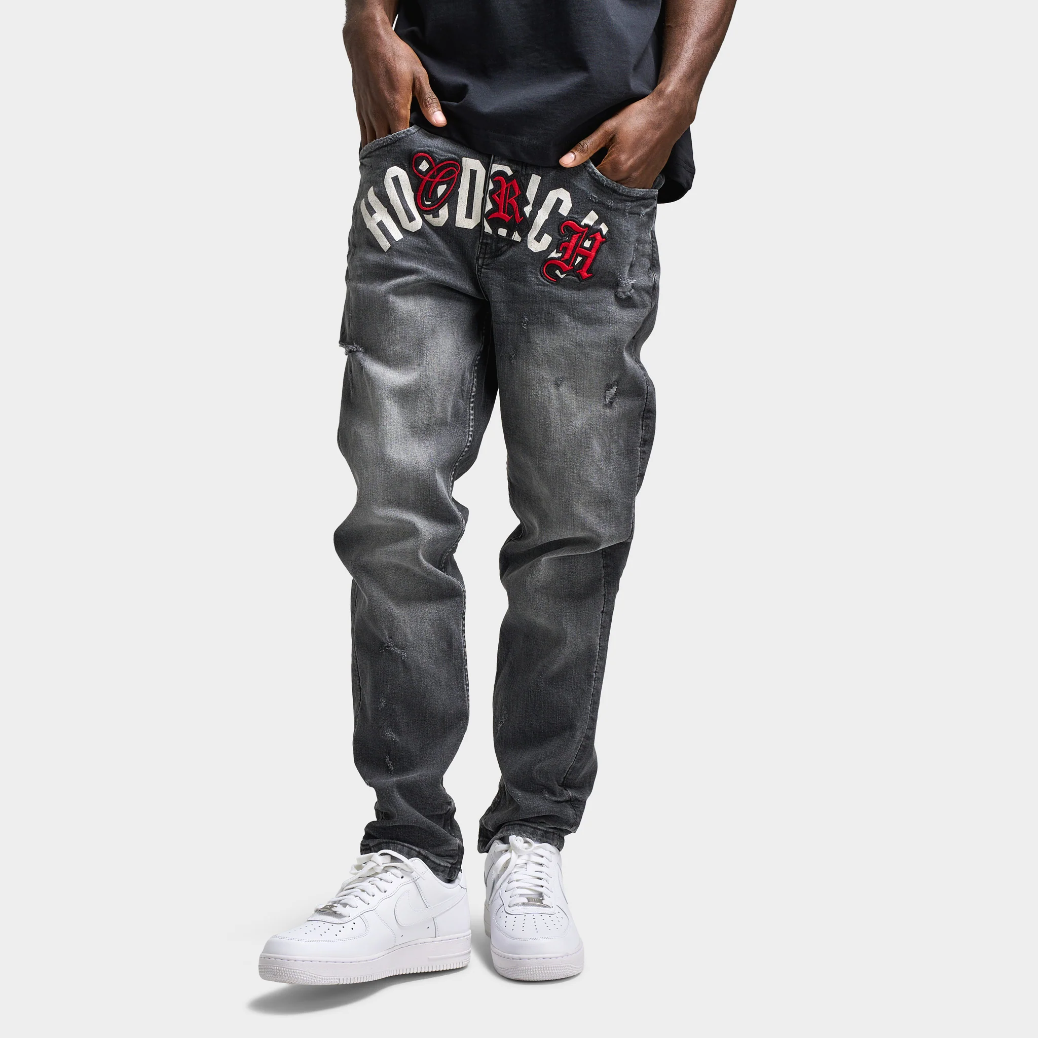 Hoodrich Shadow Denim Pants / Grey
