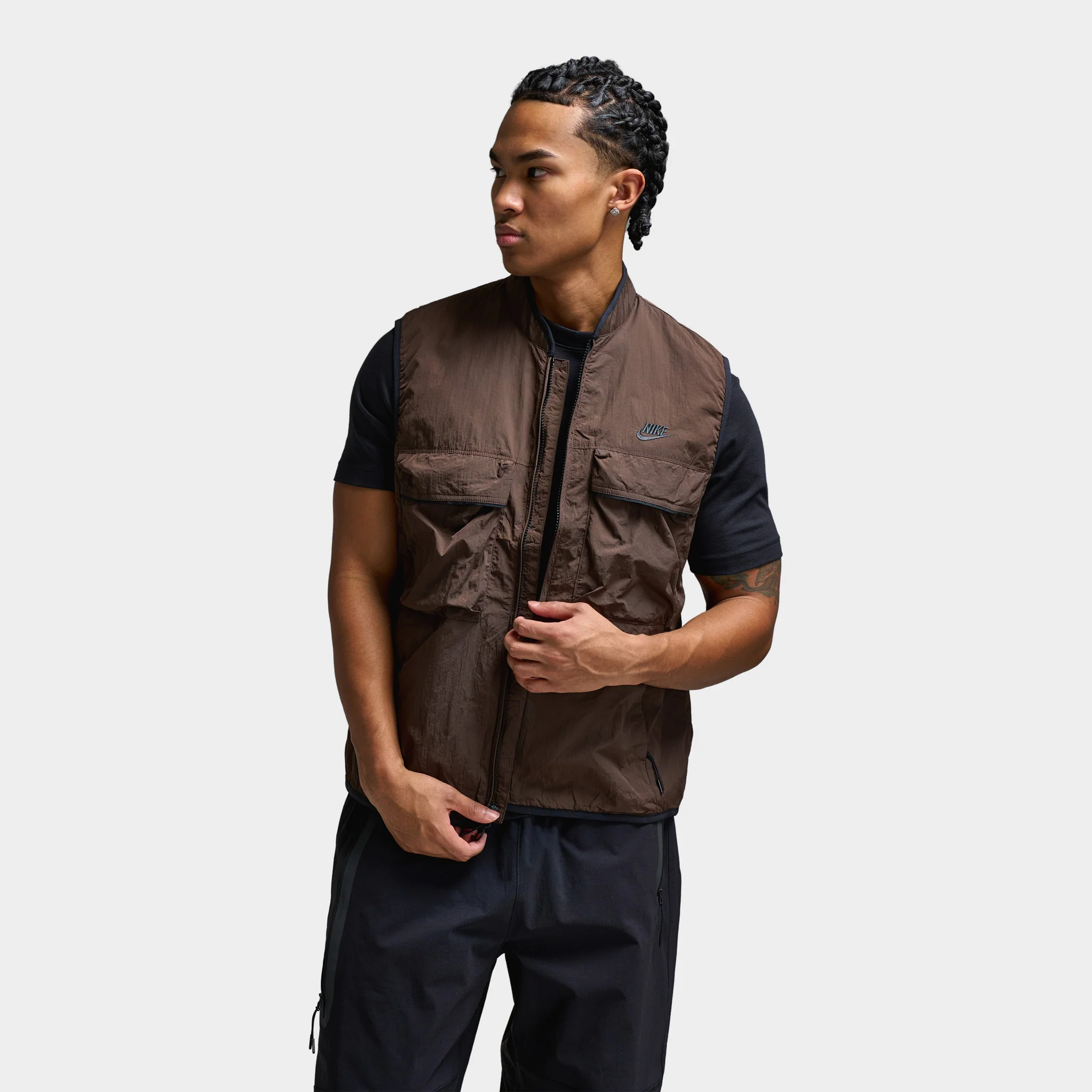 Nike Tech Woven Vest Baroque Brown / Baroque Brown - Black
