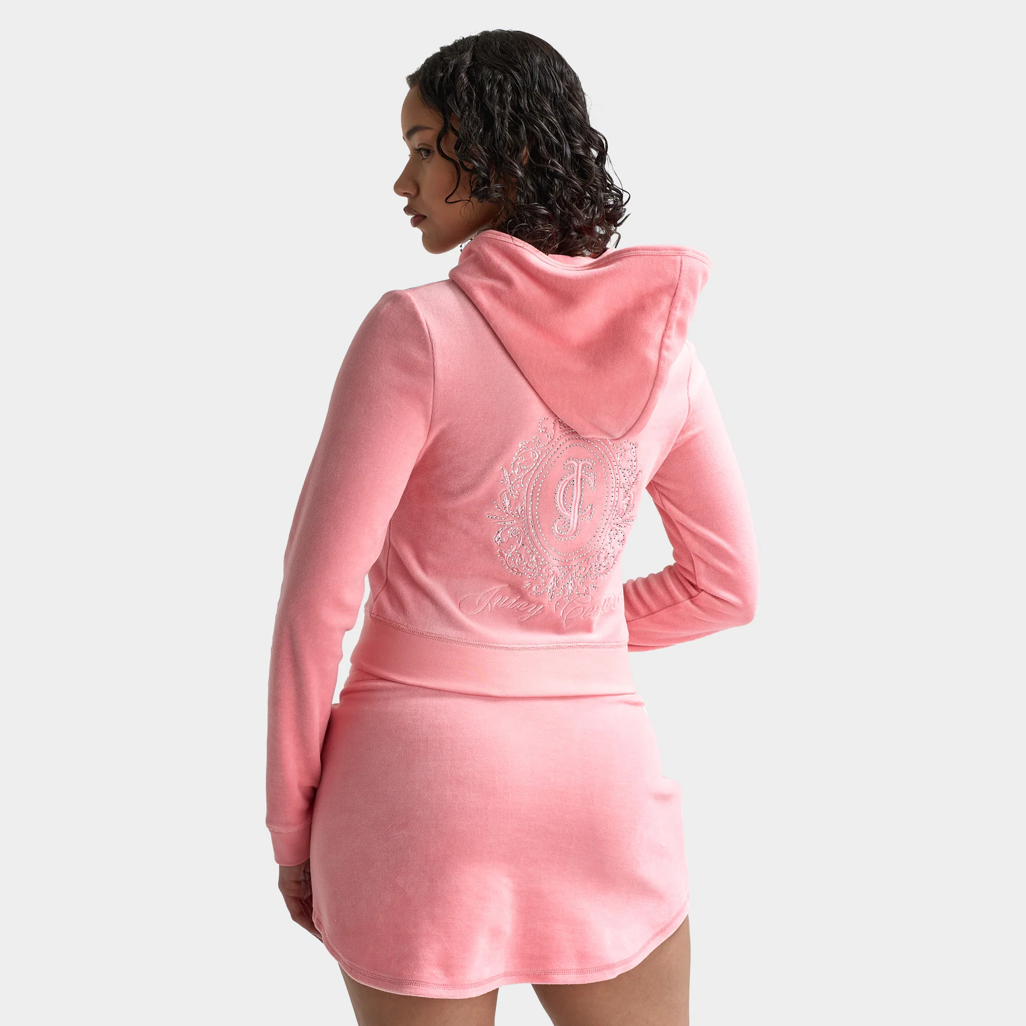 Juicy Couture Women's Heritage Cropped Track Jacket / Strawberry Ice