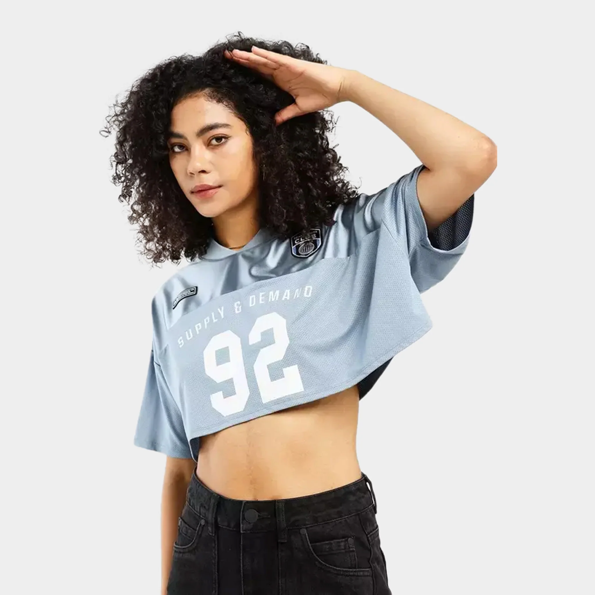 Supply & Demand Women's Fyre Club T-shirt / Dusty Blue