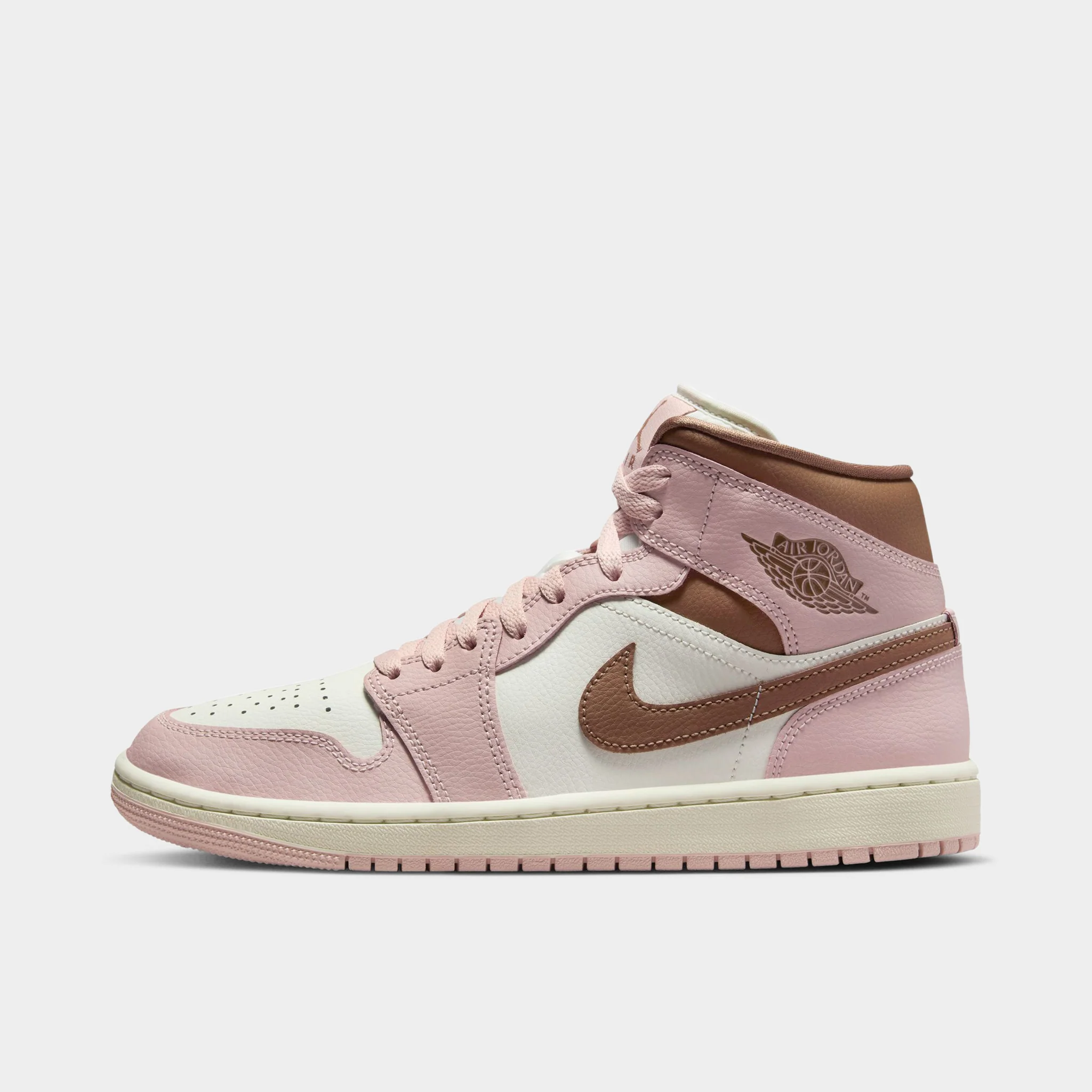 Jordan Women's 1 Mid Pink Oxford / Archaeo Brown - Sail