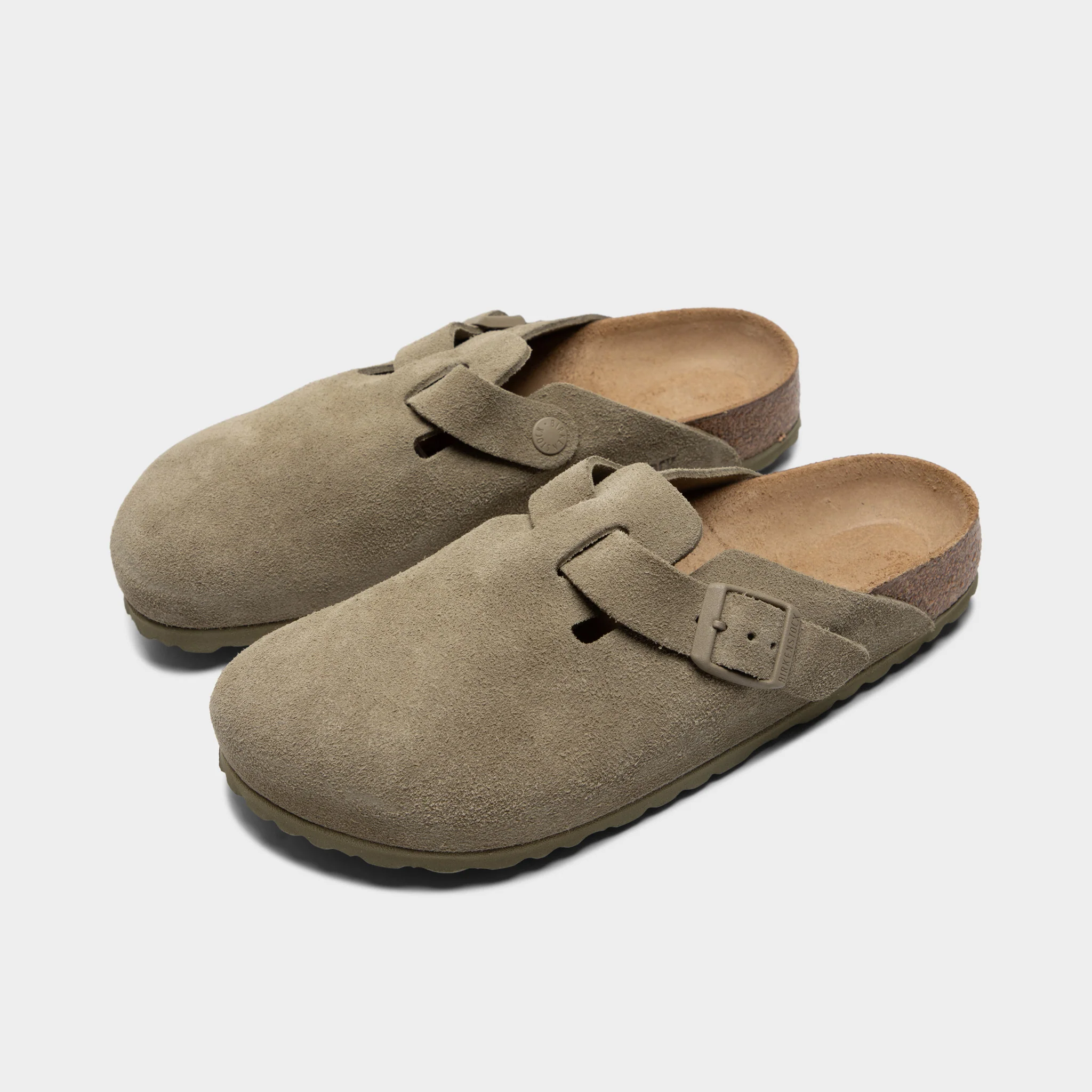 Birkenstock Boston Suede / Faded Khaki