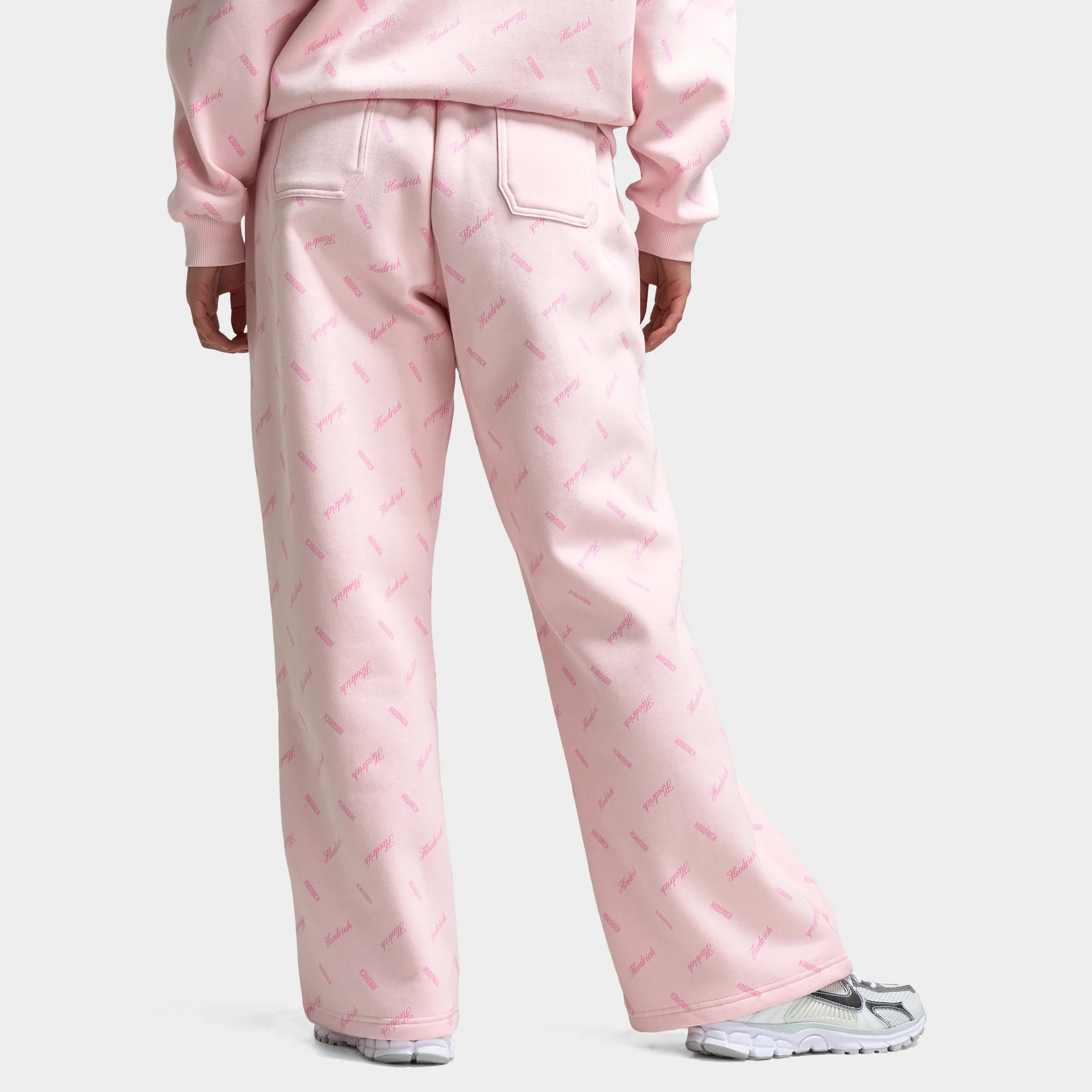 Hoodrich Women's Flock Oversized Wide Leg Joggers Pink A Boo / Silver