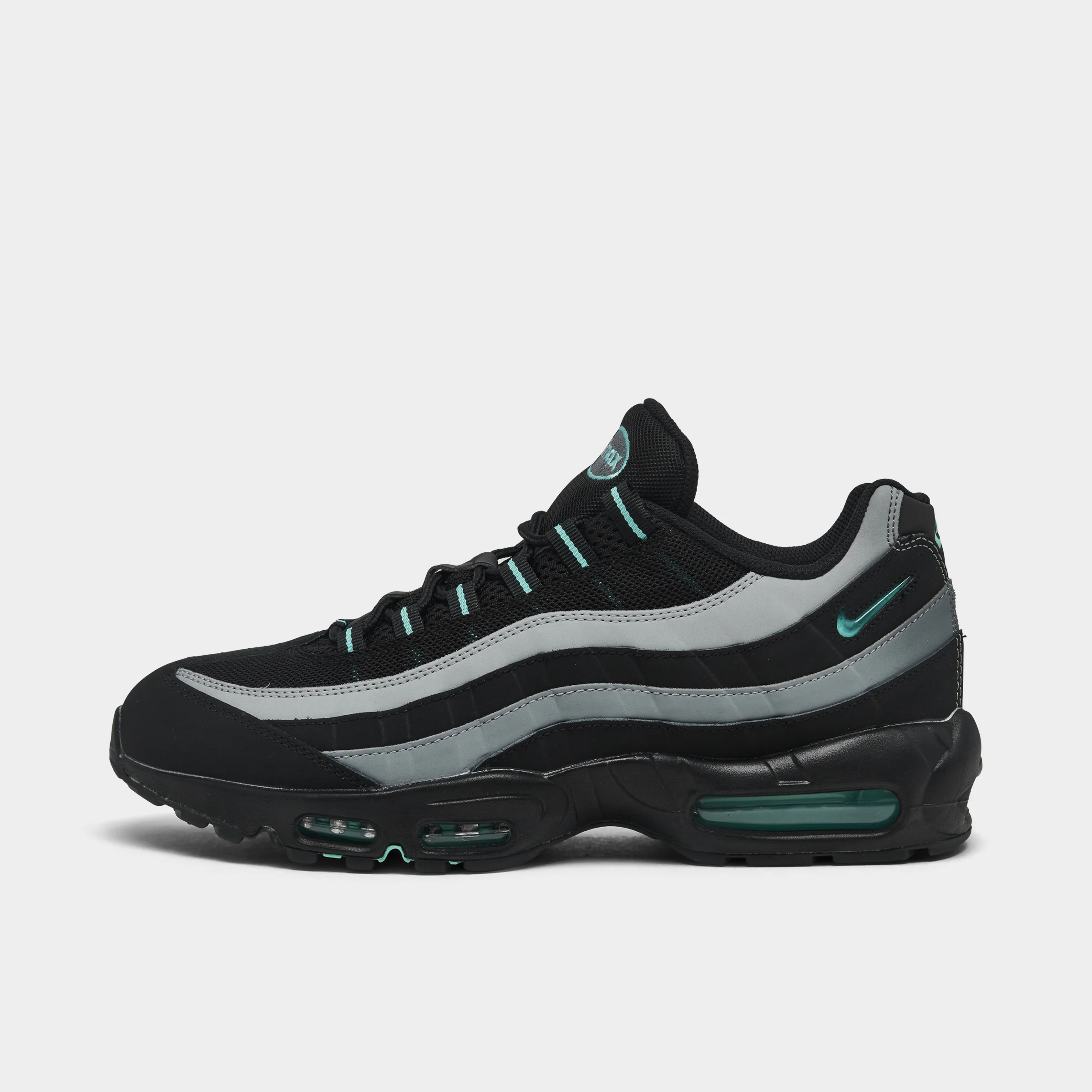 Nike Air Max 95 Black / Aurora Green - Cool Grey
