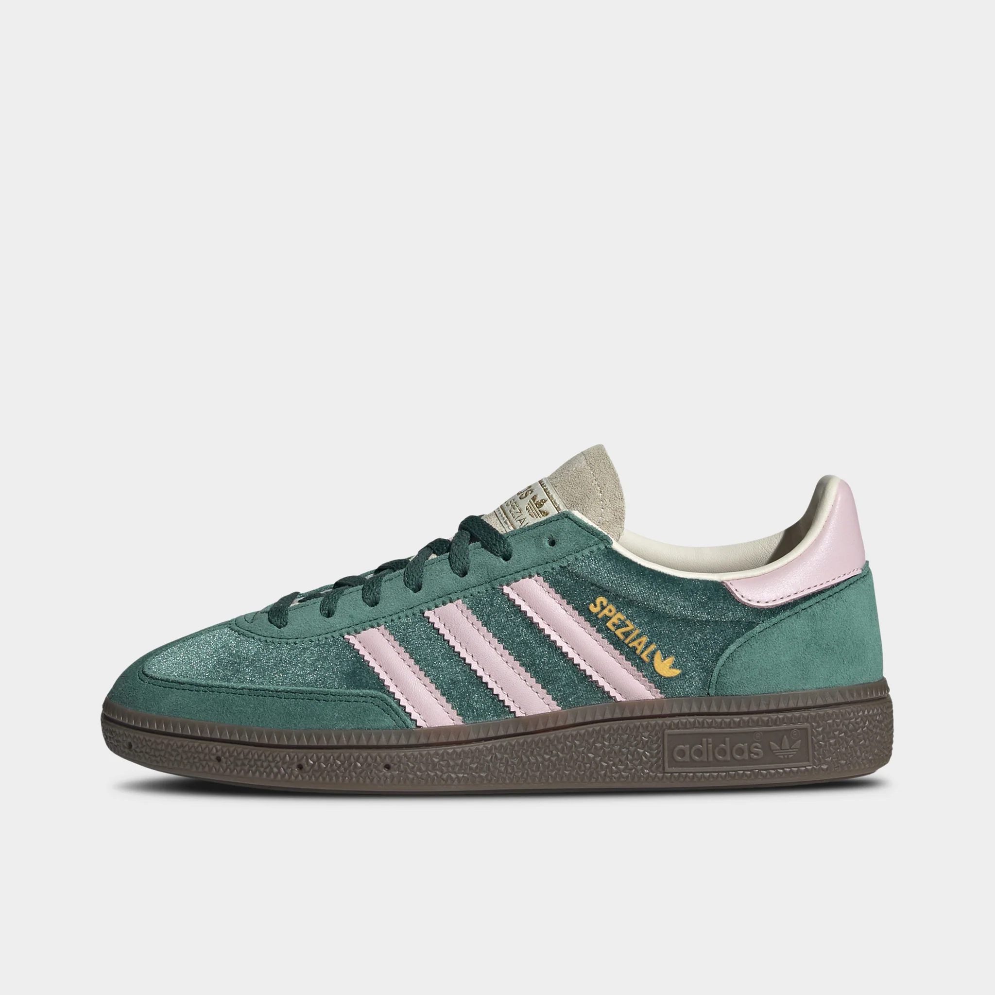 adidas Originals Women's Handball Spezial Collegiate Green / Clear Pink - Cream White