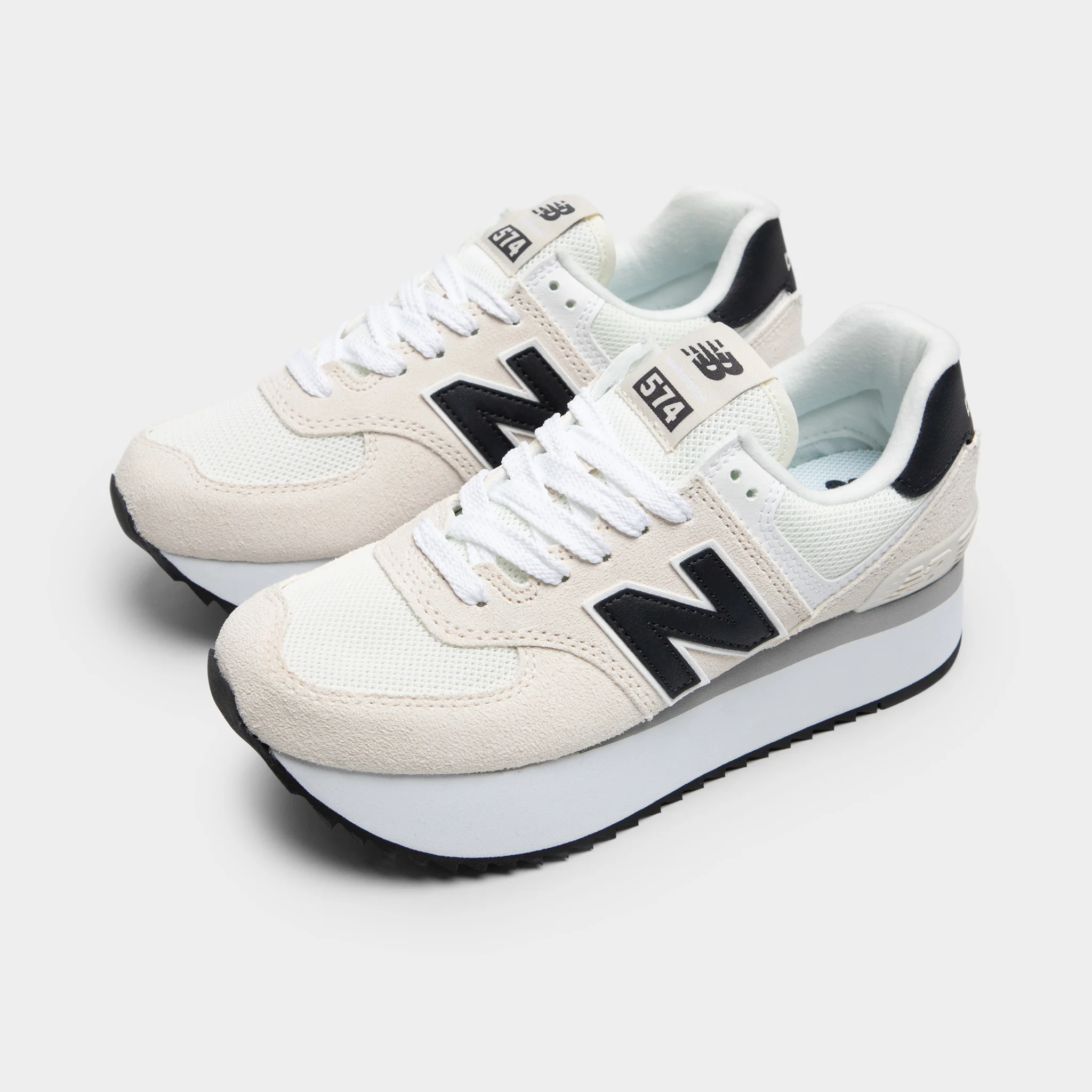 New Balance Women's 574+ Linen / Sea Salt - Phantom