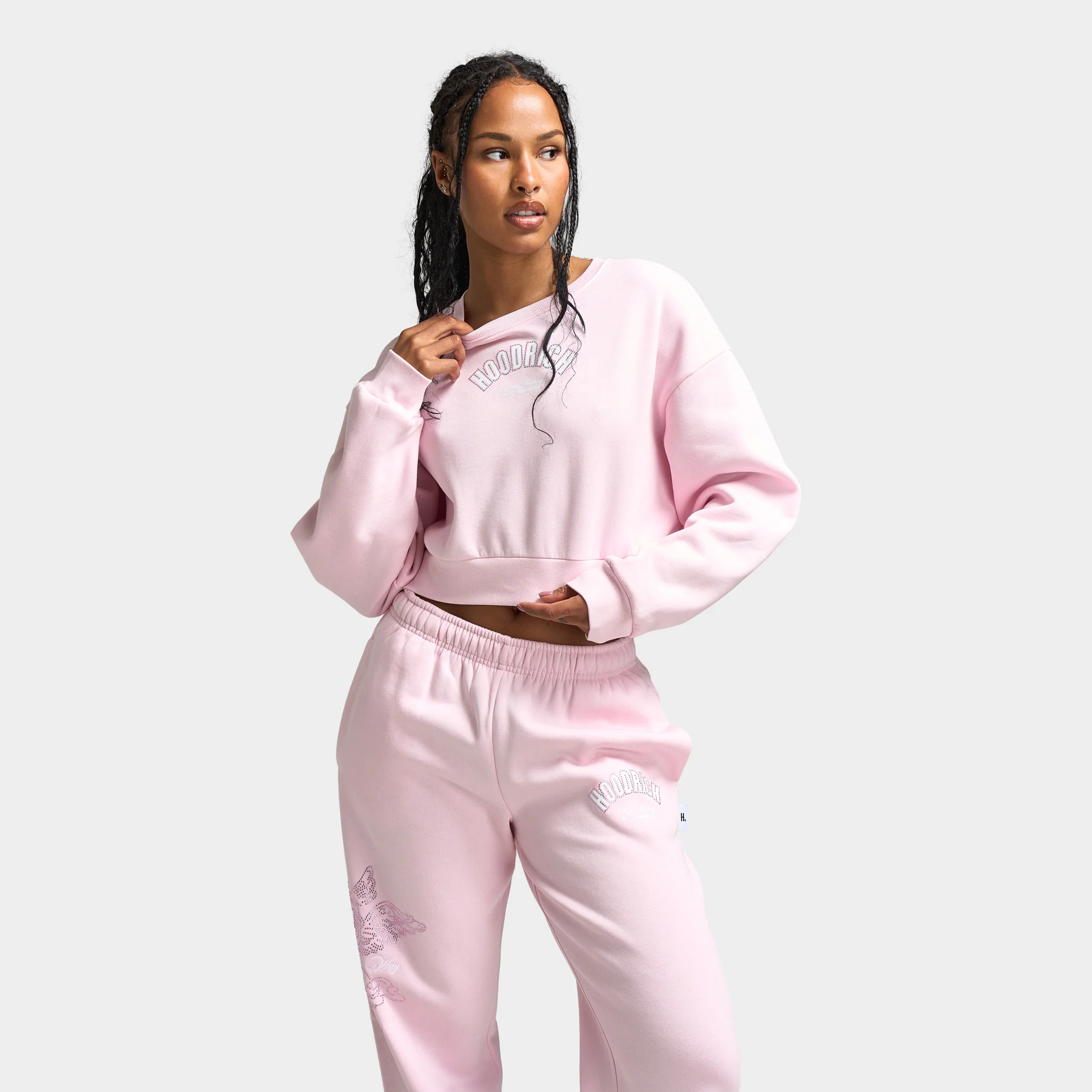 Hoodrich Women's Cherish Cropped Sweatshirt Festival Bloom /