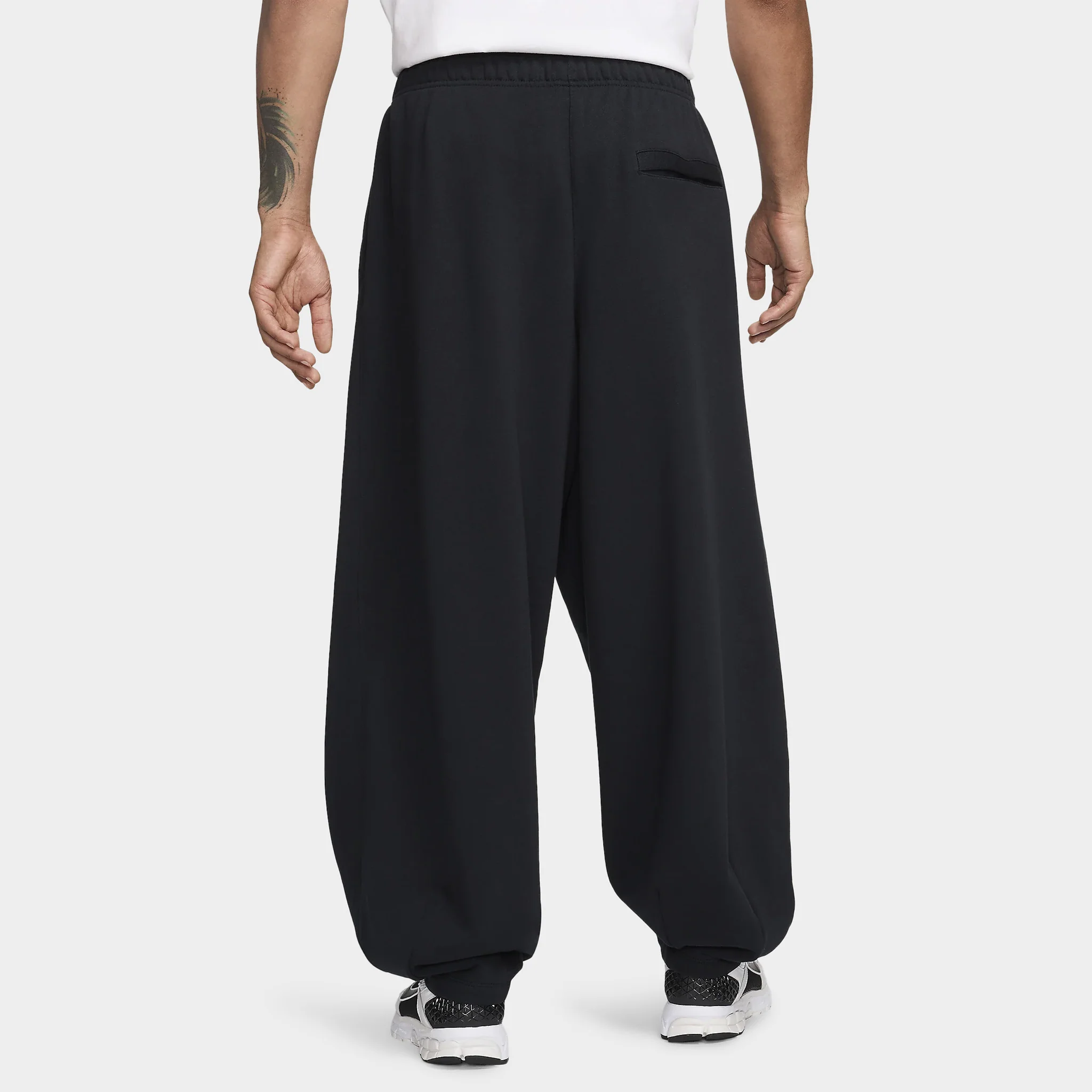Nike Club Fleece French Terry Oversized Pants Black / White