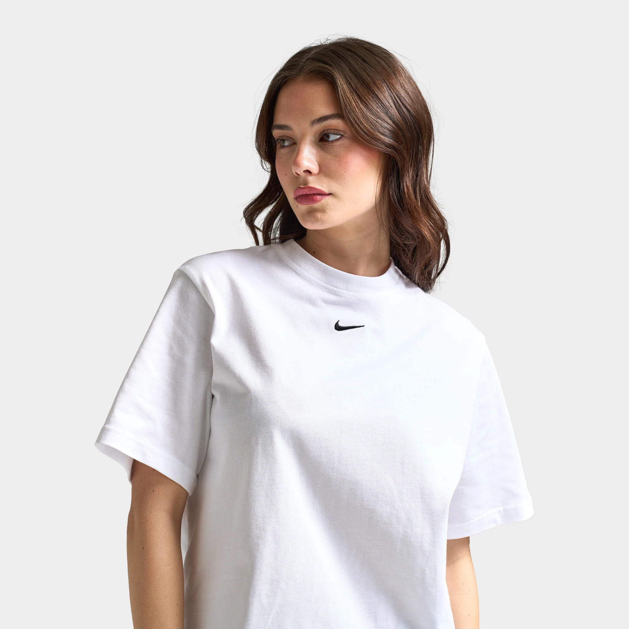 Nike Sportswear Women's Essential Boxy T-Shirt White / Black