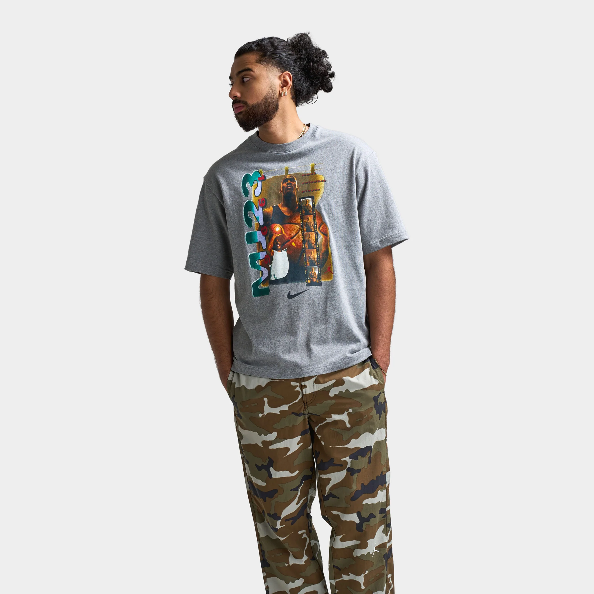 Jordan MJ23 Graphic T-Shirt Carbon Heather / Black