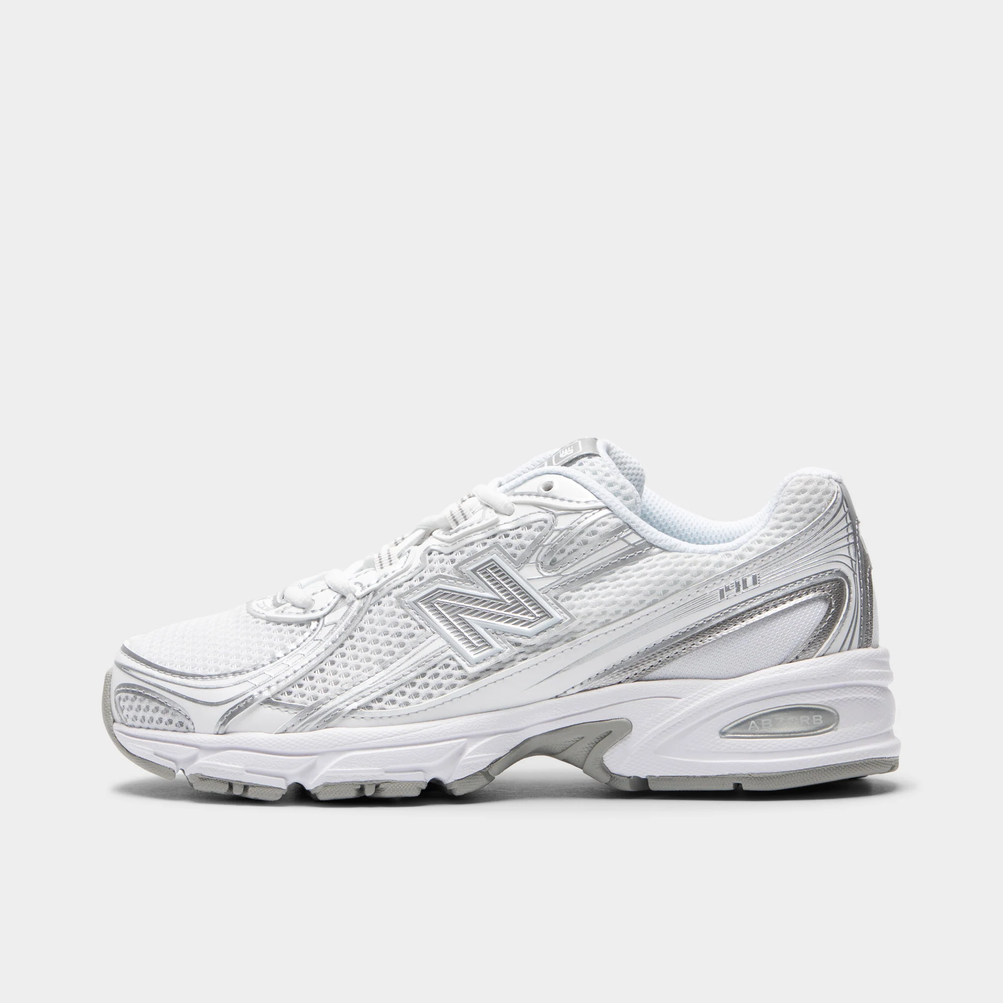 New Balance U740 / White / Silver Metallic