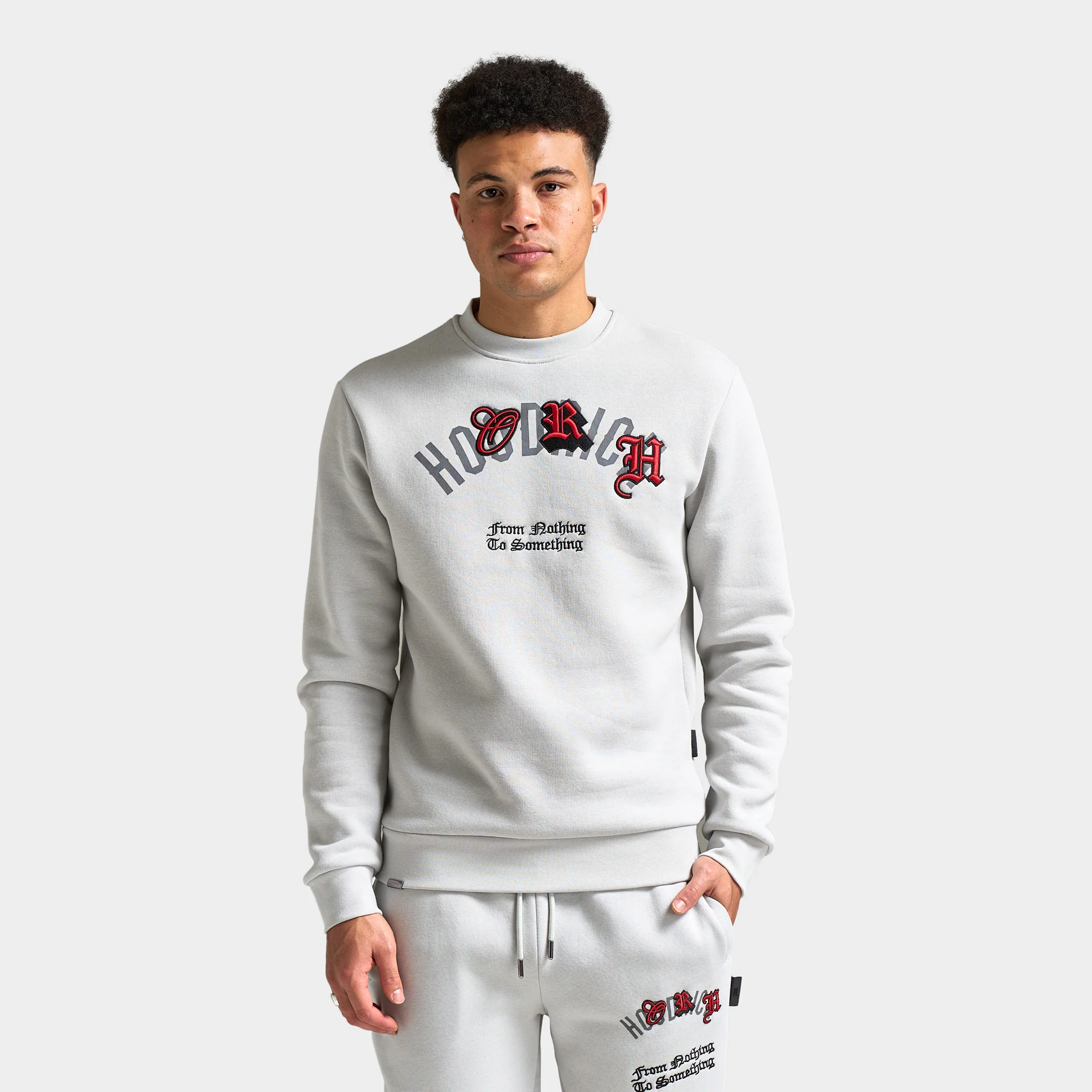 Hoodrich Shadow Sweatshirt Quiet Gray / Lava Smoke - Lychee