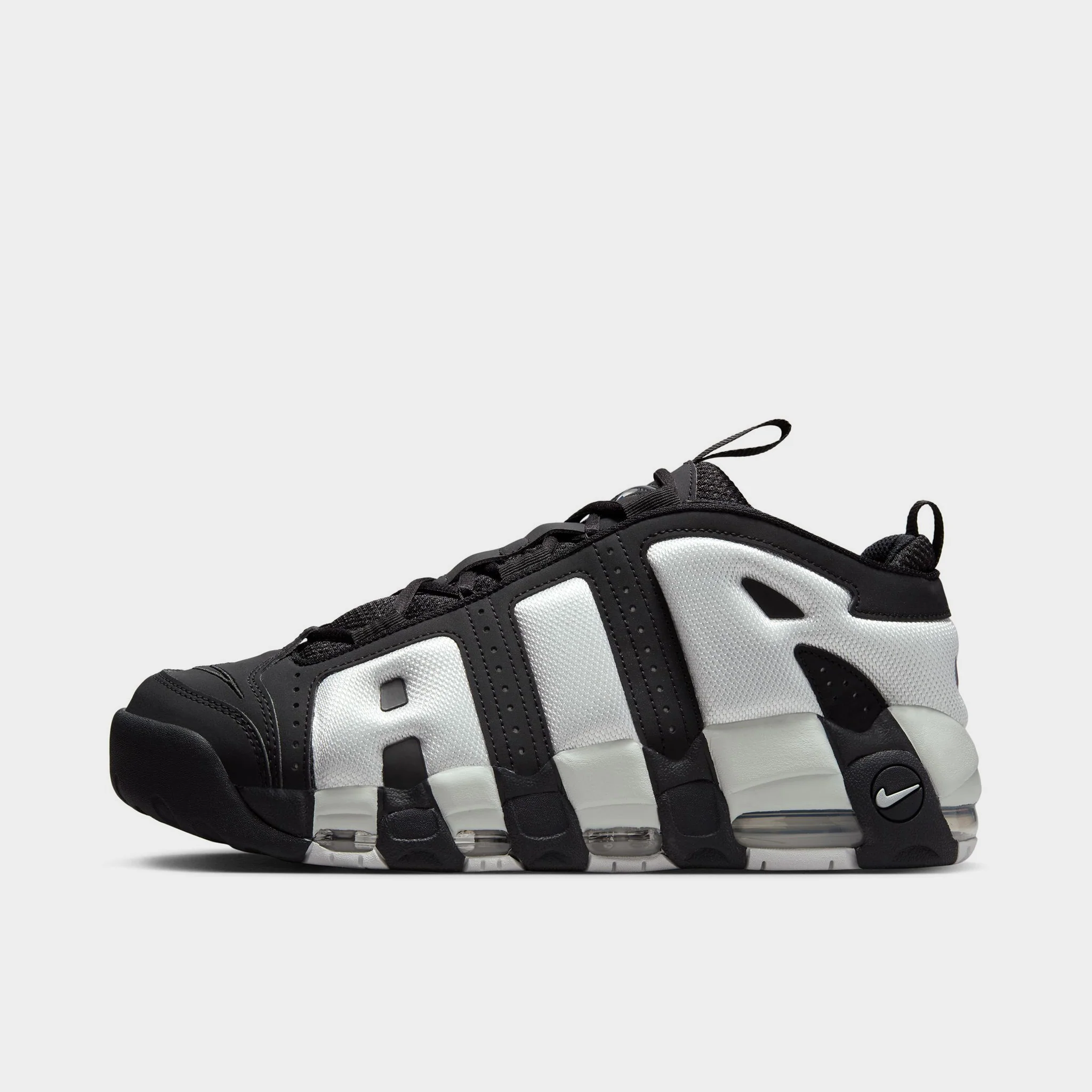 Nike Air More Uptempo Low Black / Photon Dust - Metallic Sil