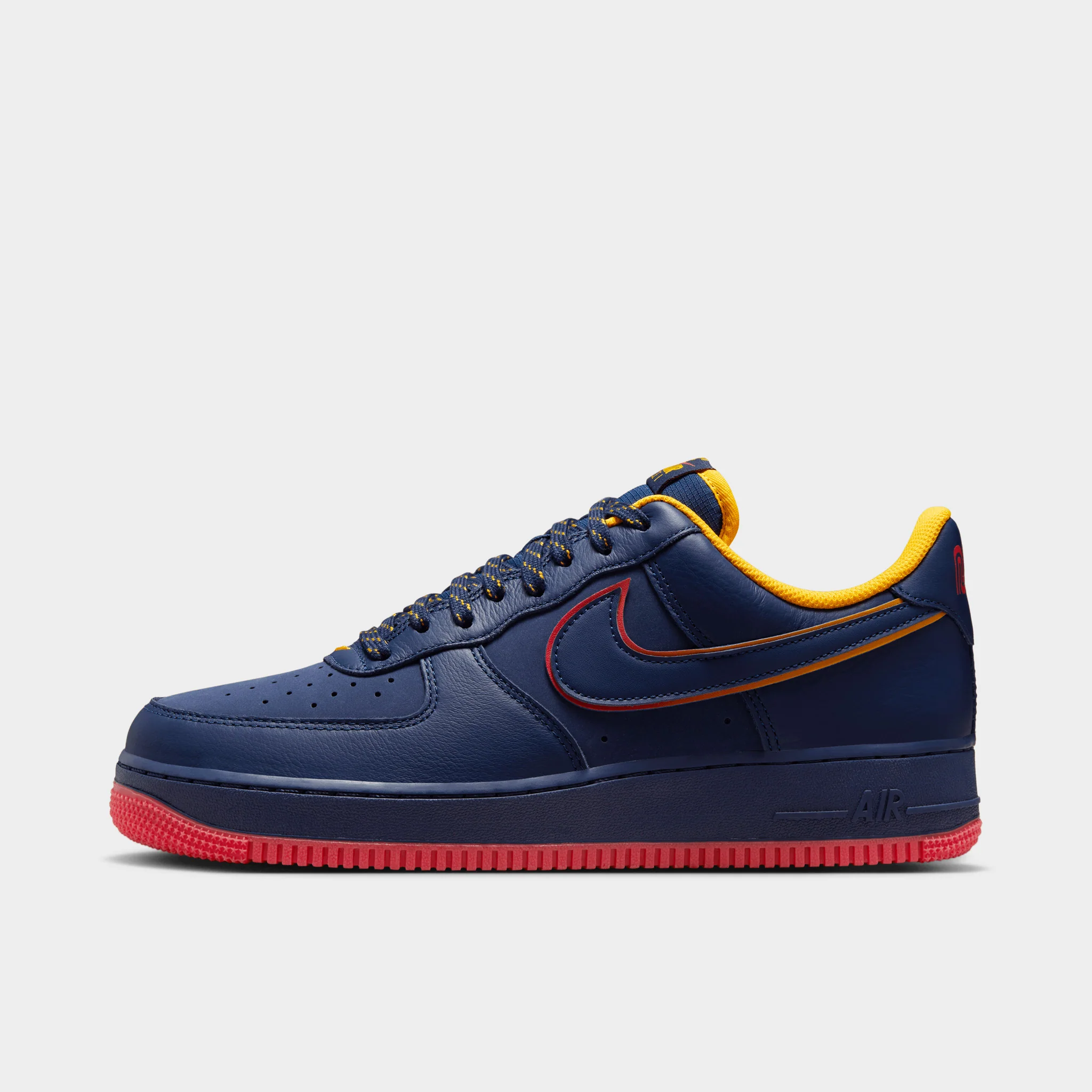 Nike Air Force 1 '07 LV8 Midnight Navy / Blue Void - Lt Crimson