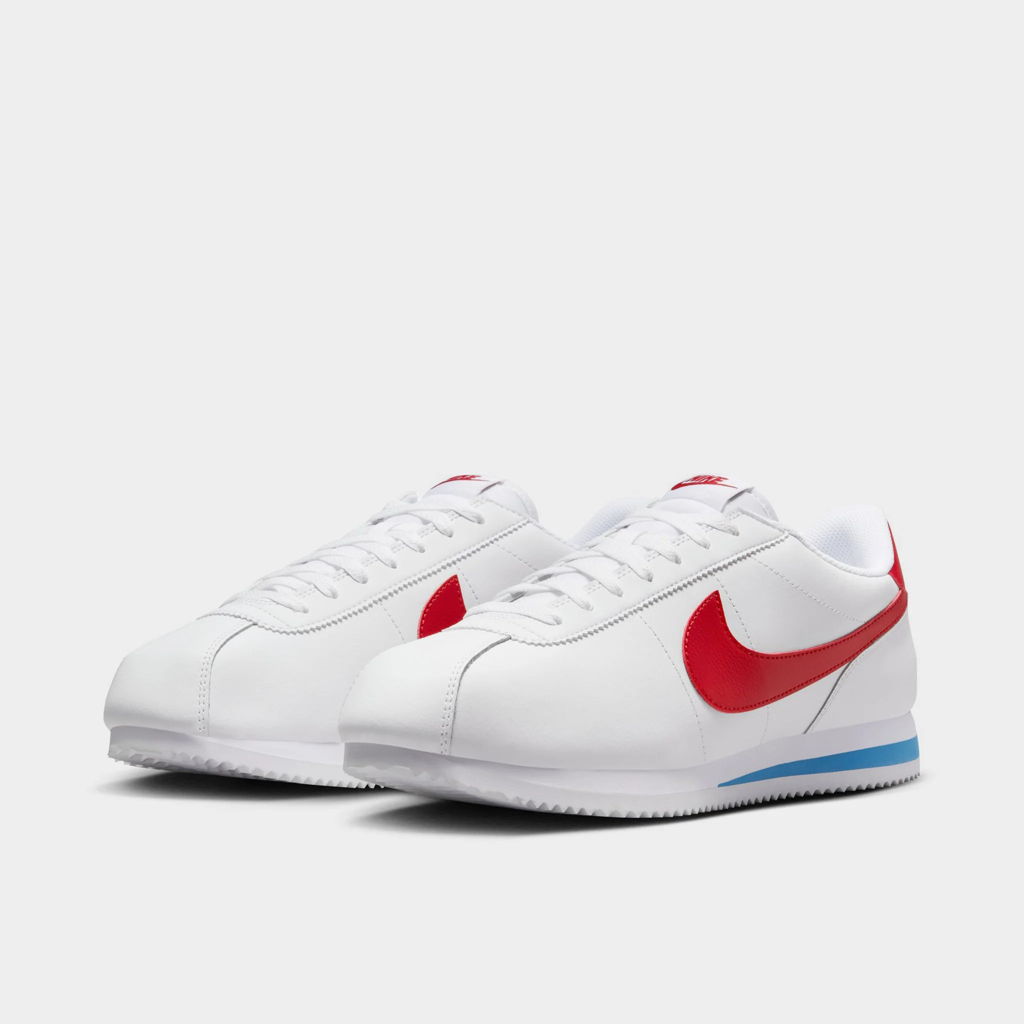 Nike Cortez White / Varsity Red - Varsity Blue