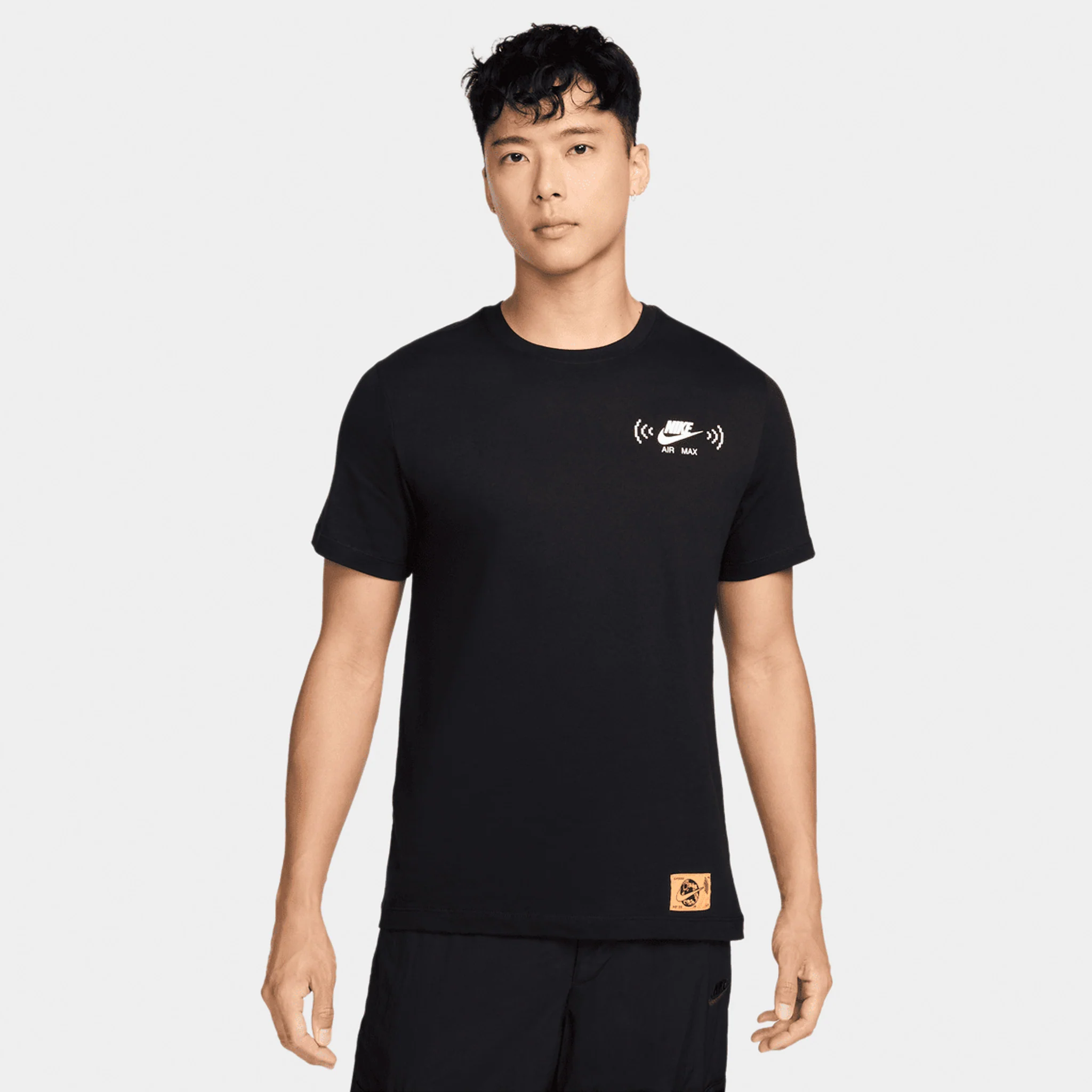 Nike Sportswear 'Swoosh FM' Graphic T-Shirt / Black