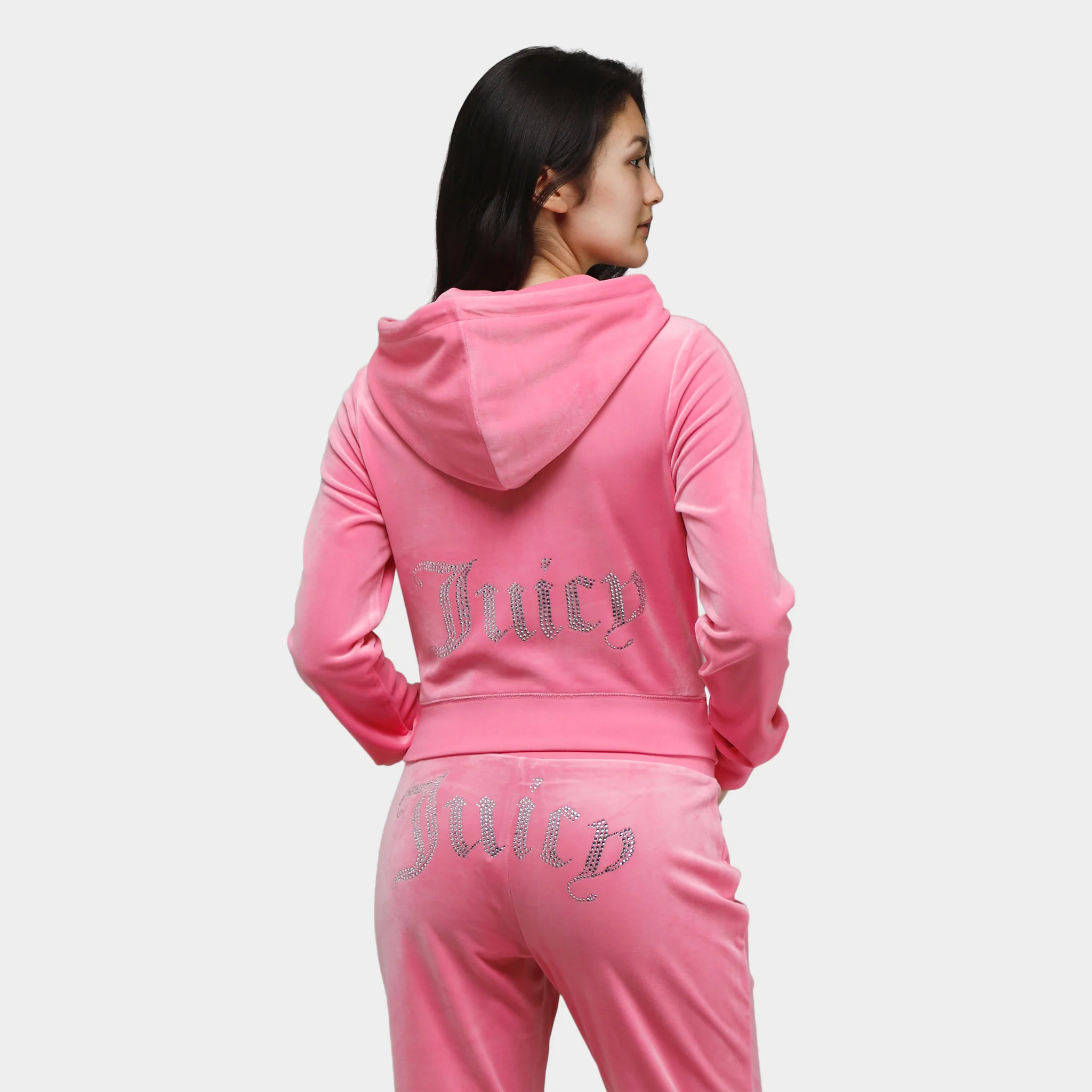 Juicy Couture Women's OG Bling Hoodie / Hot Hot Pink