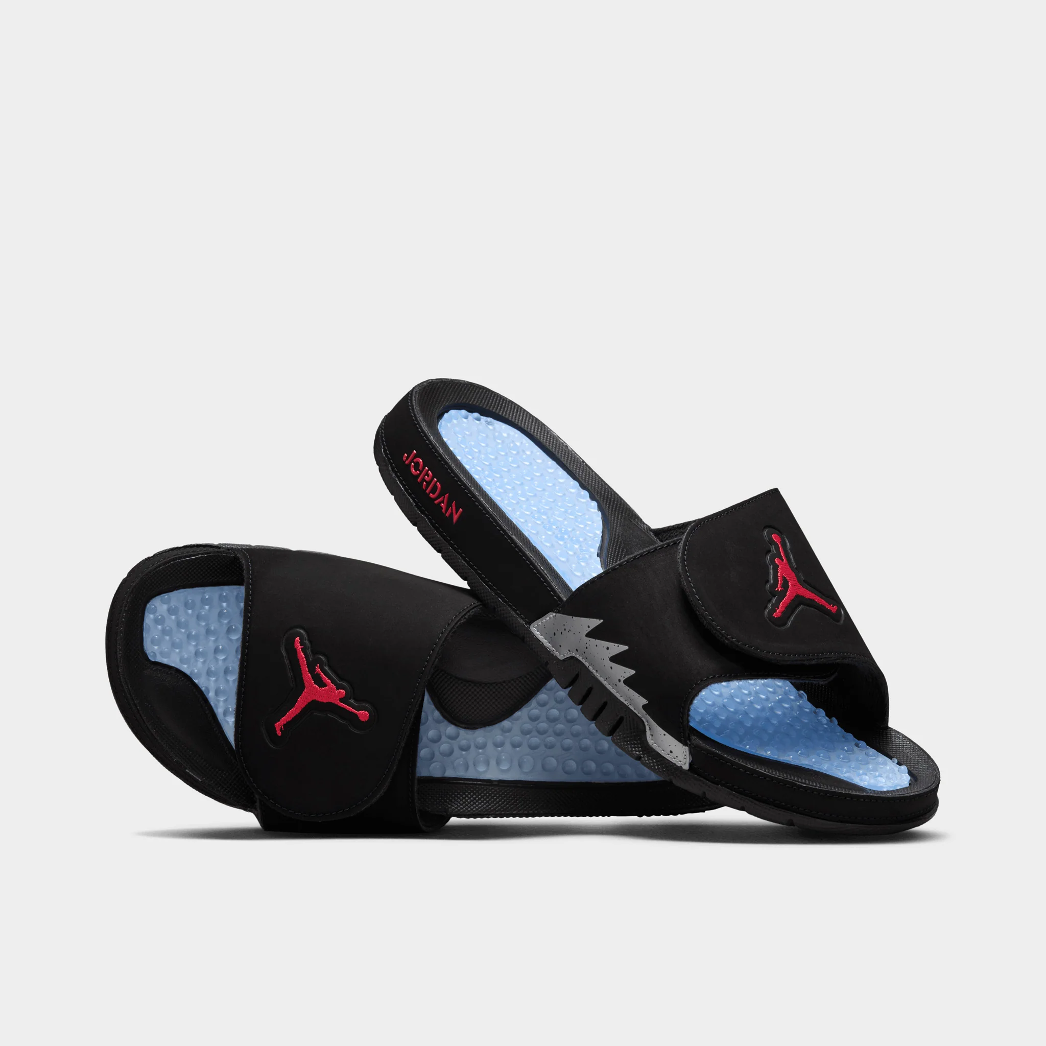 Jordan Hydro V Retro Black / Fire Red - Silver