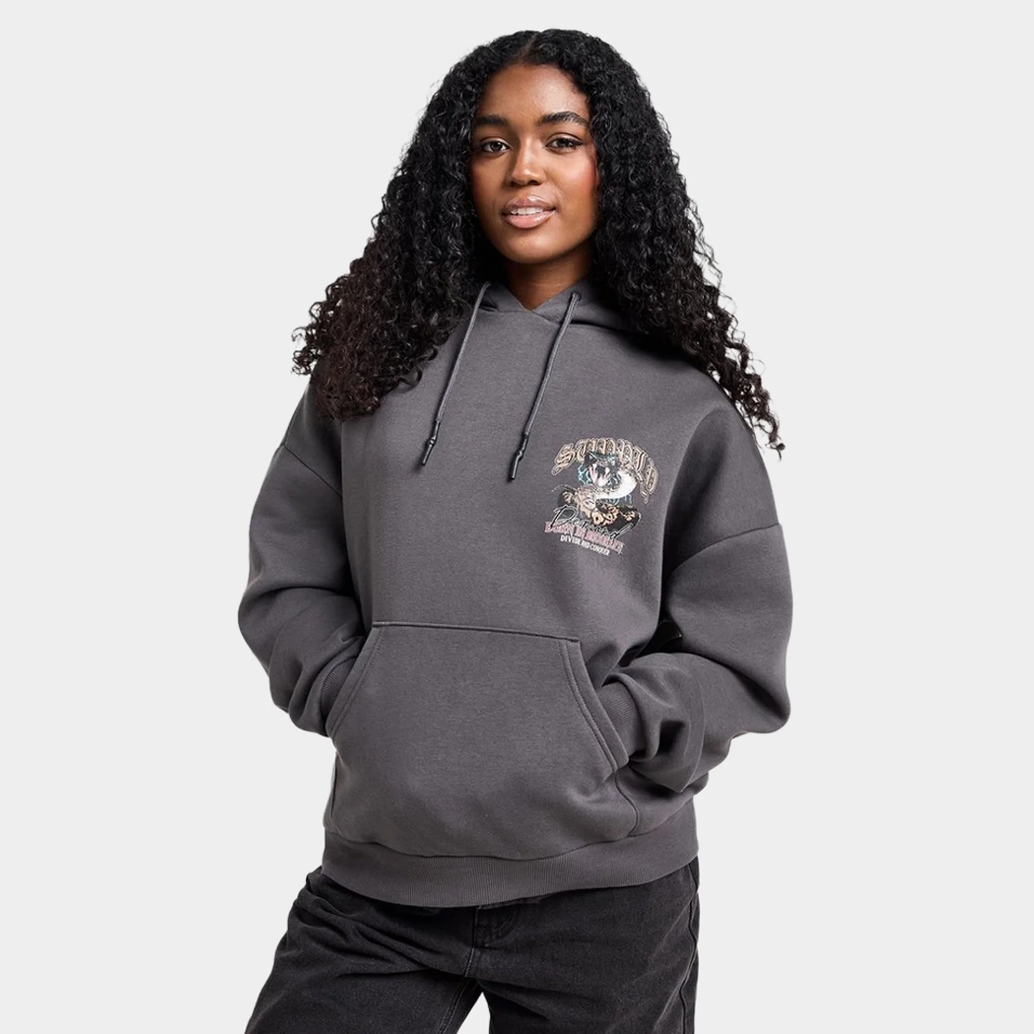 Supply & Demand Women's Born Graphic Hoodie / Black Oyster