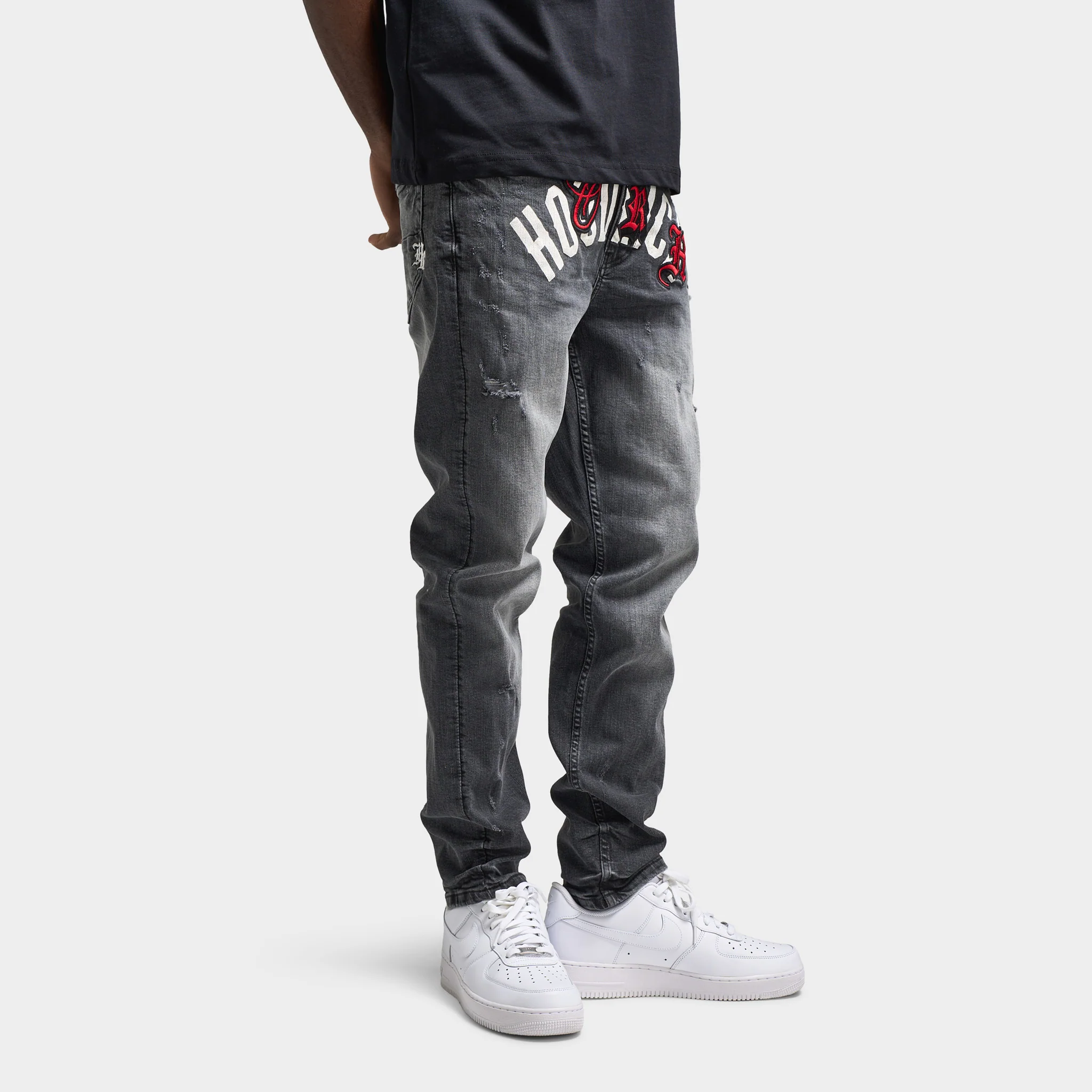 Hoodrich Shadow Denim Pants / Grey