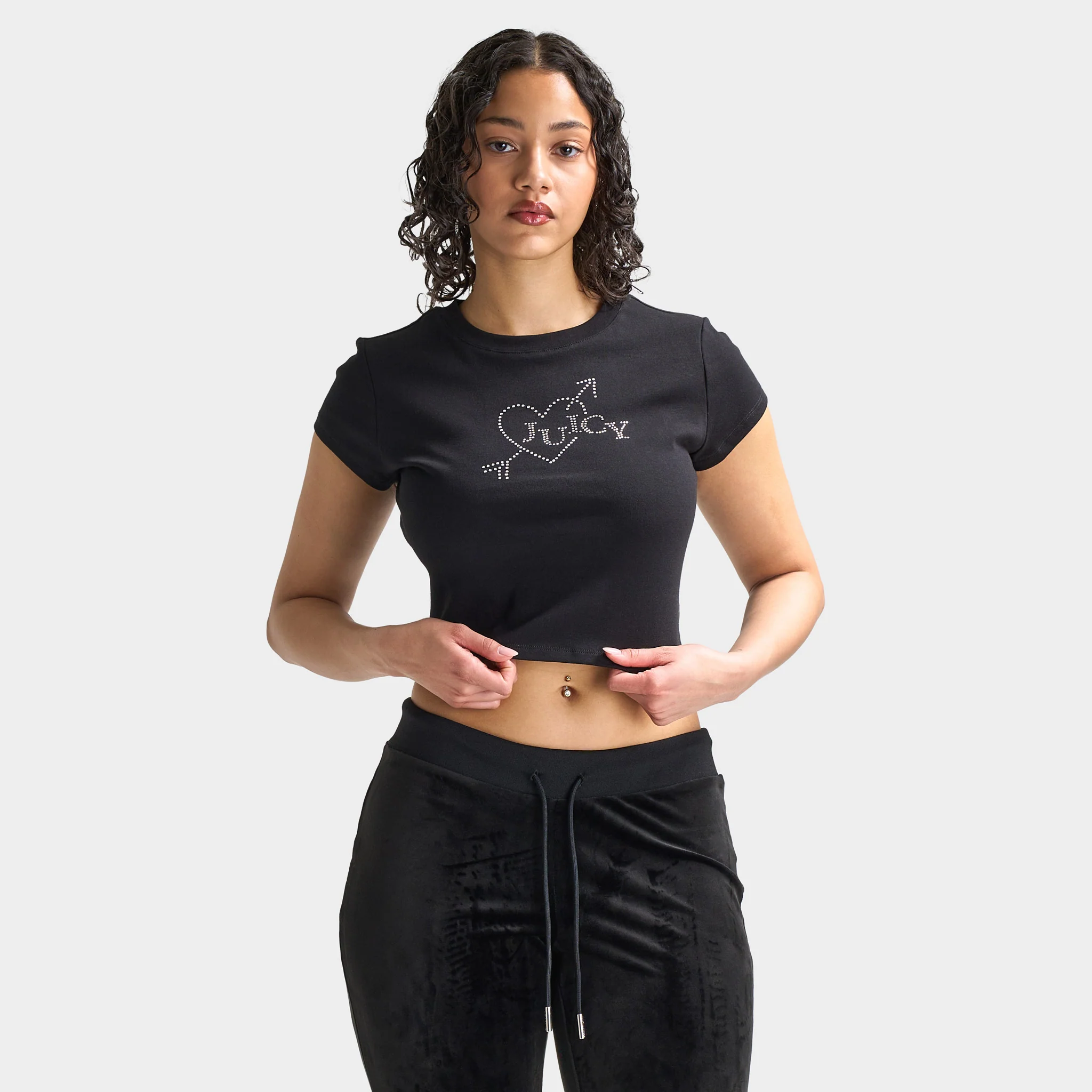 Juicy Couture Women's V-Day Baby T-Shirt / Liquorice