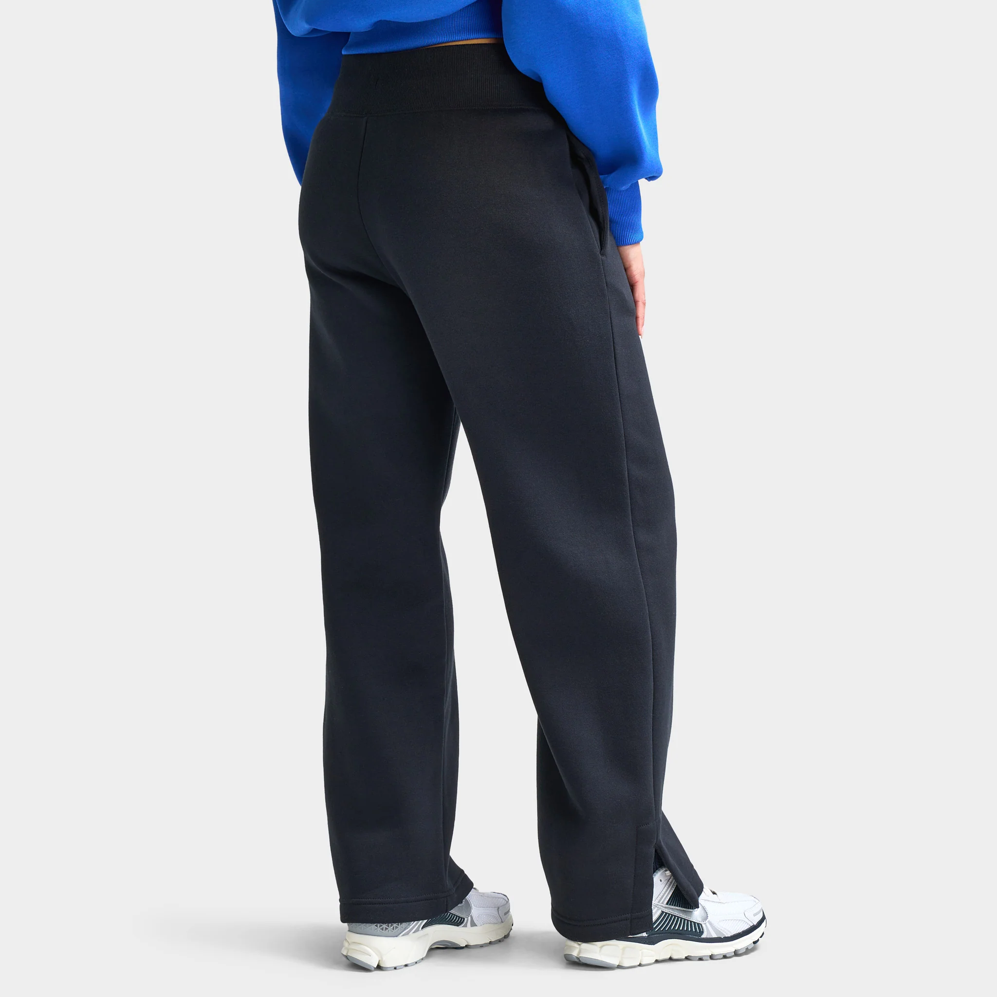 Nike Sportswear Women's Phoenix Fleece High-Waisted Wide-Leg Tracksuit Bottoms Black / Sail