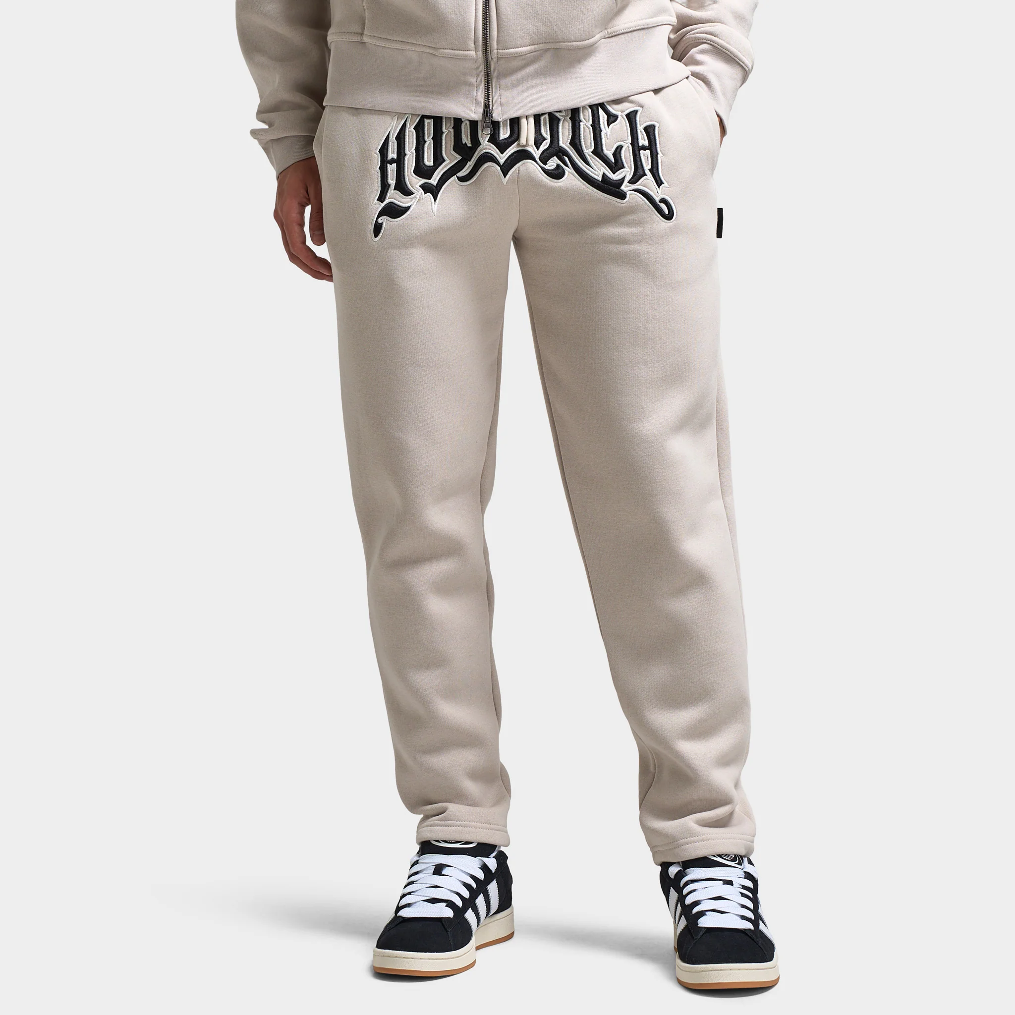 Hoodrich Ritual Oversized Joggers Silver Grey / Blanc De Blanc - Black