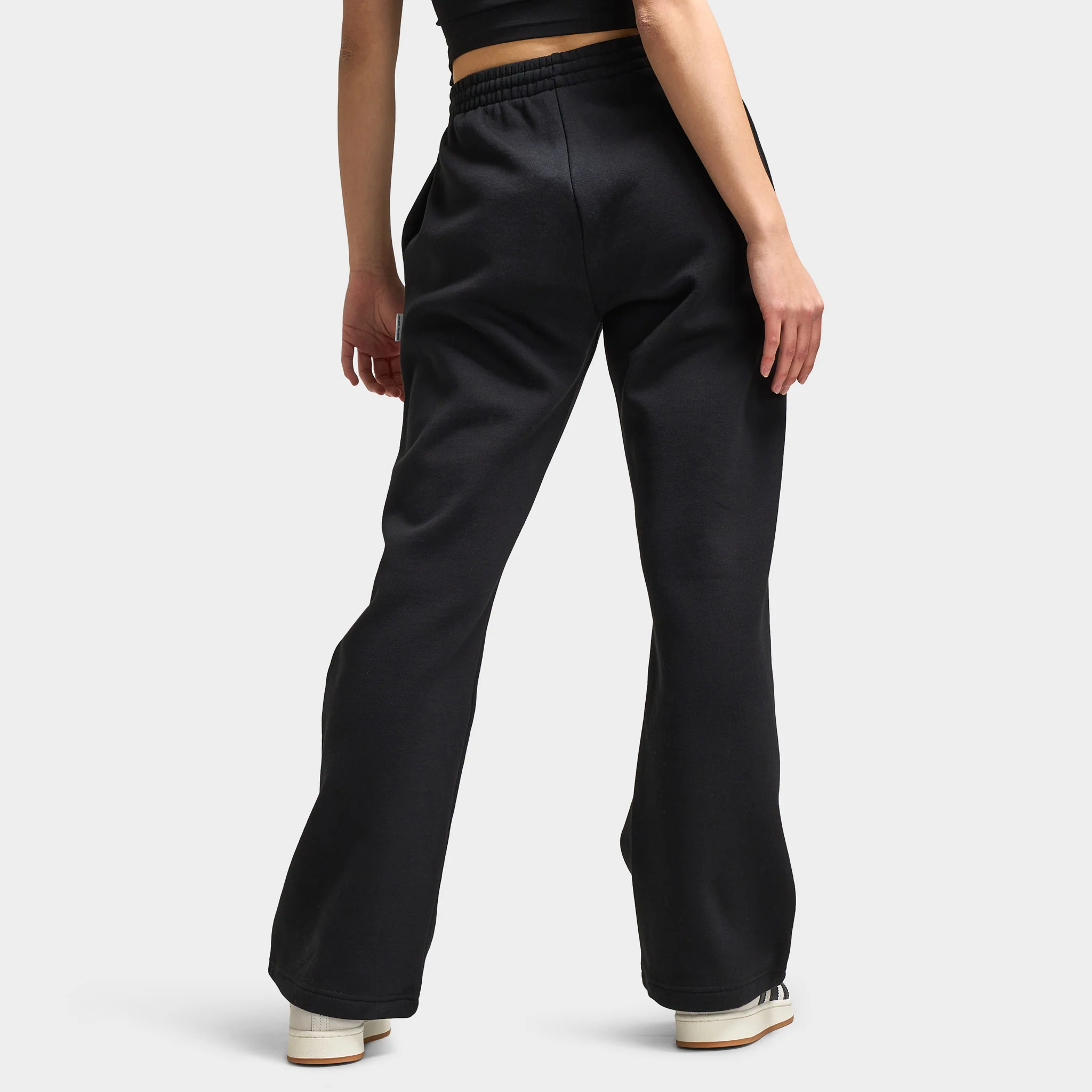 Hoodrich Women's Urban Wide Leg Joggers Black / White - Pink A Boo