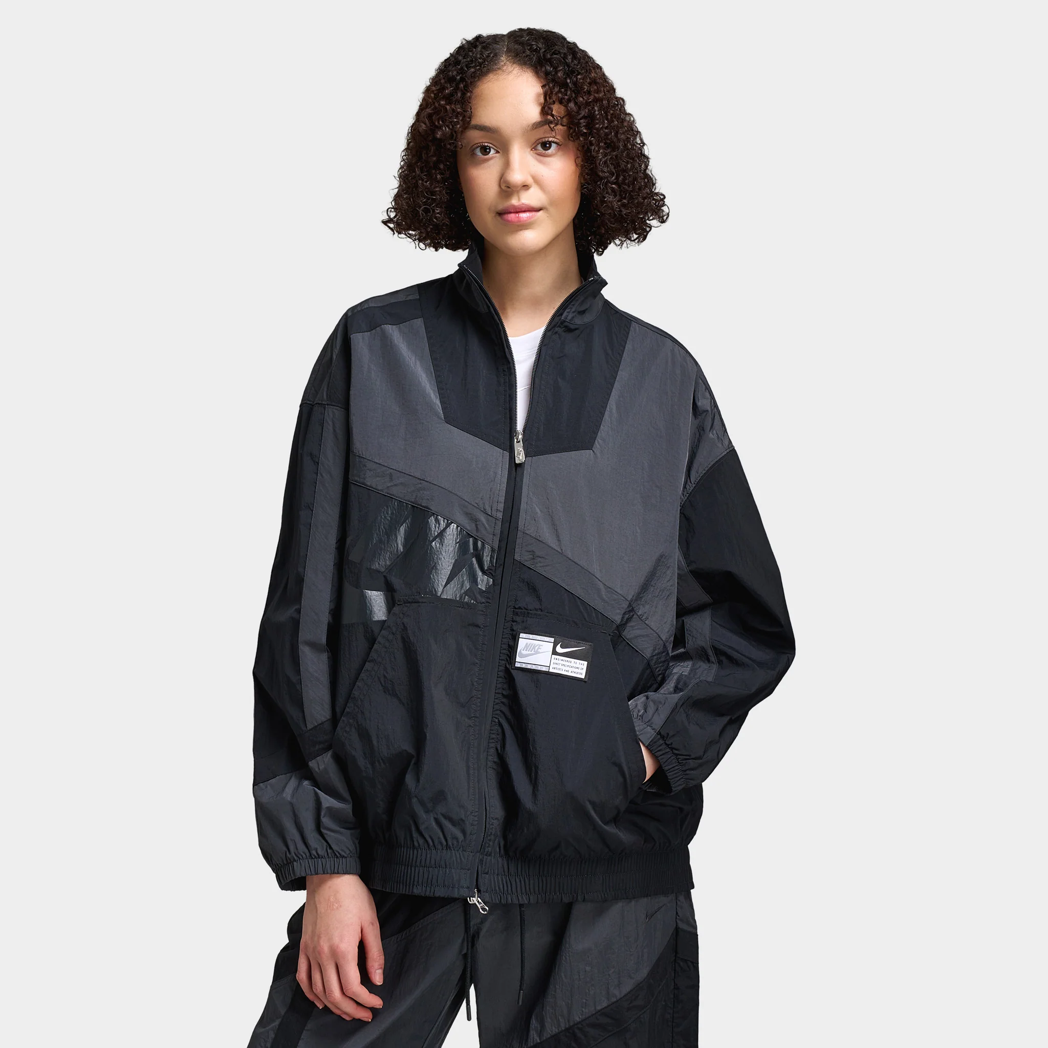 Nike Sportswear Street Women's Woven Jacket Anthracite / Black - Black