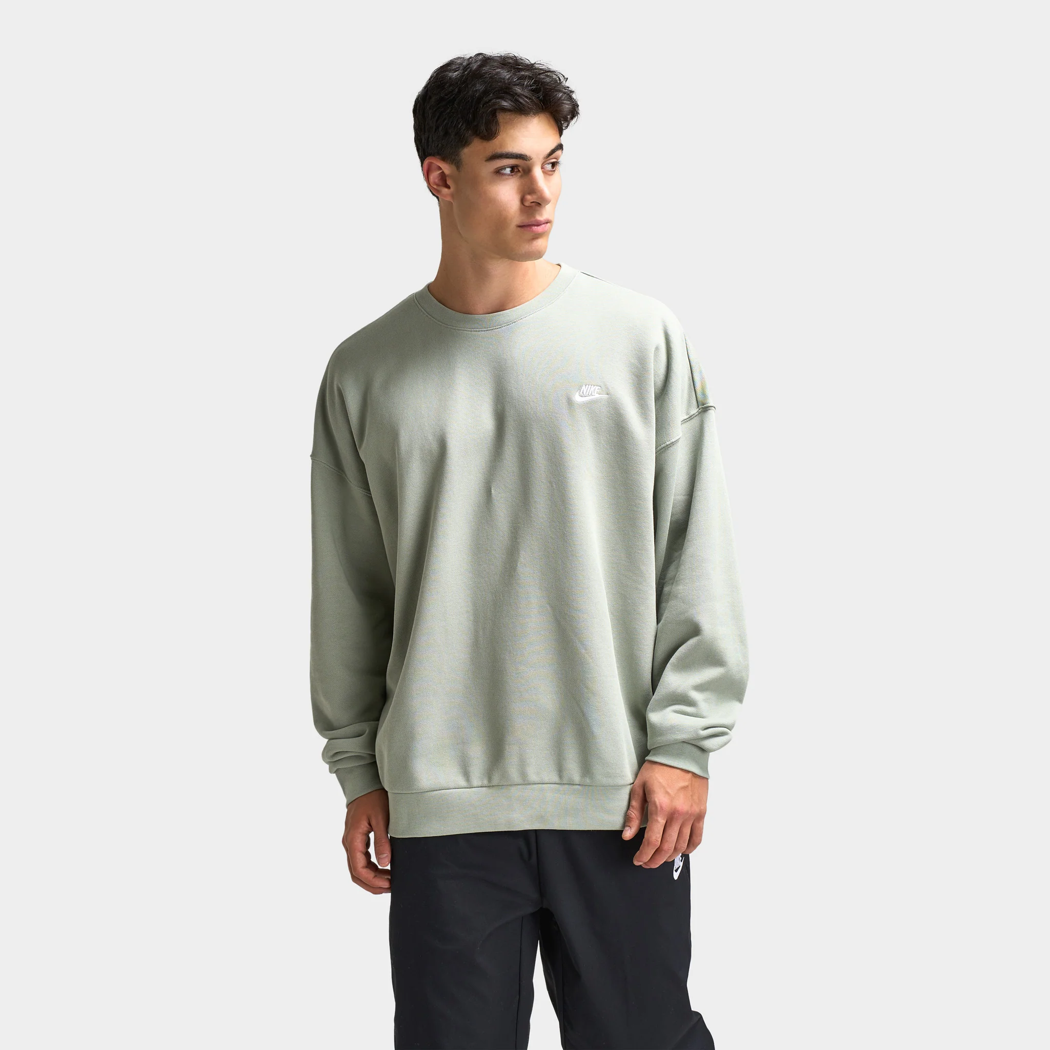 Nike Sportswear Club Fleece Oversized Crewneck Jade Horizon / White