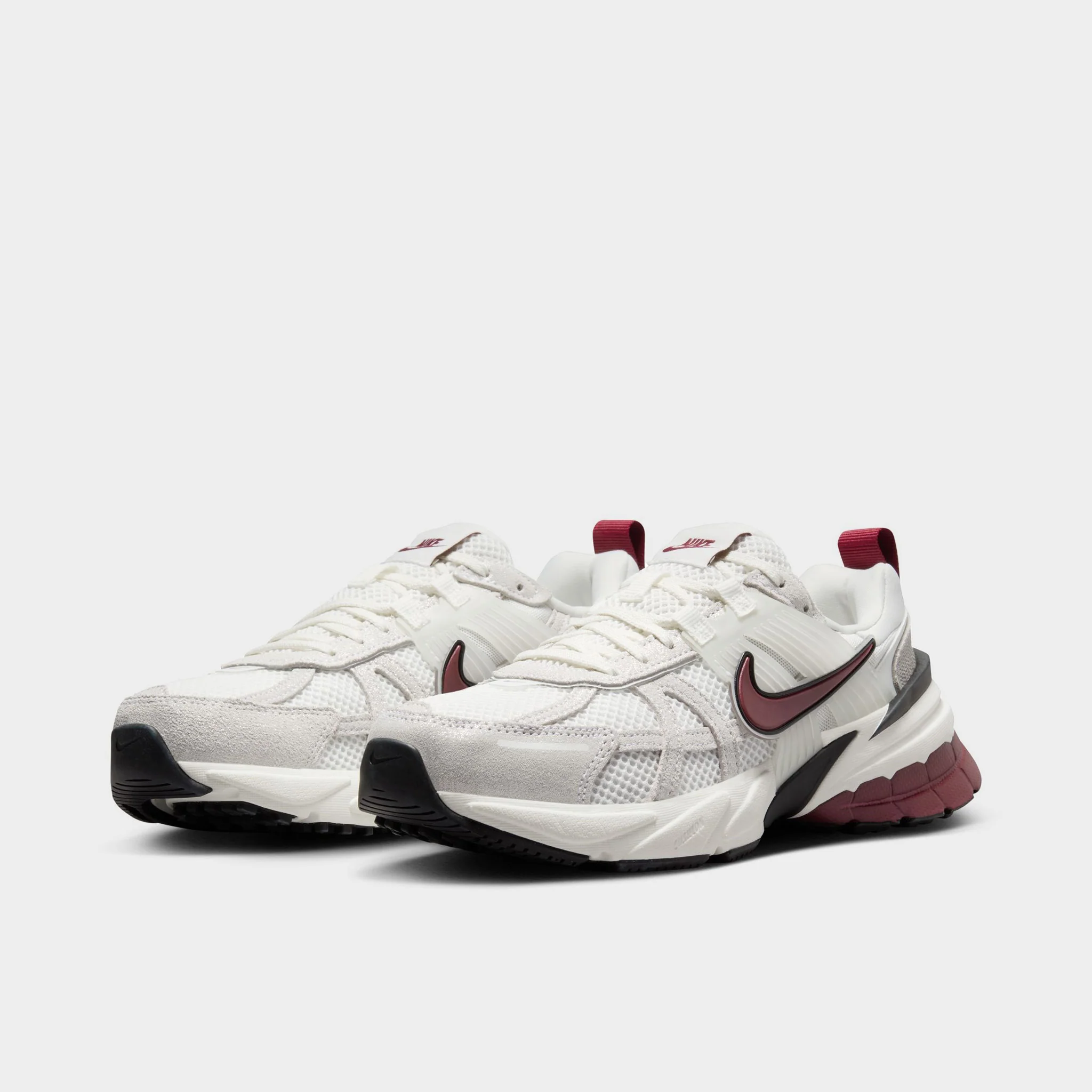 Nike Women's V2K Run SE White / Team Red - Black