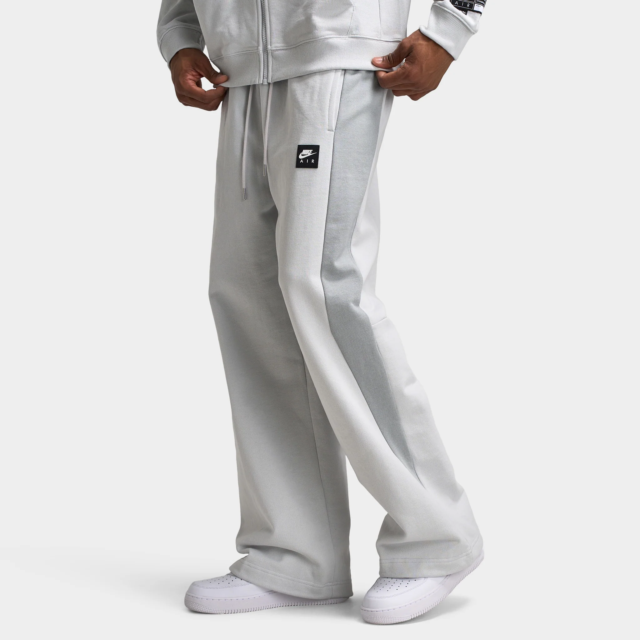 Nike Air Fleece Pants Photon Dust / Light Smoke Grey - Hyper Royal
