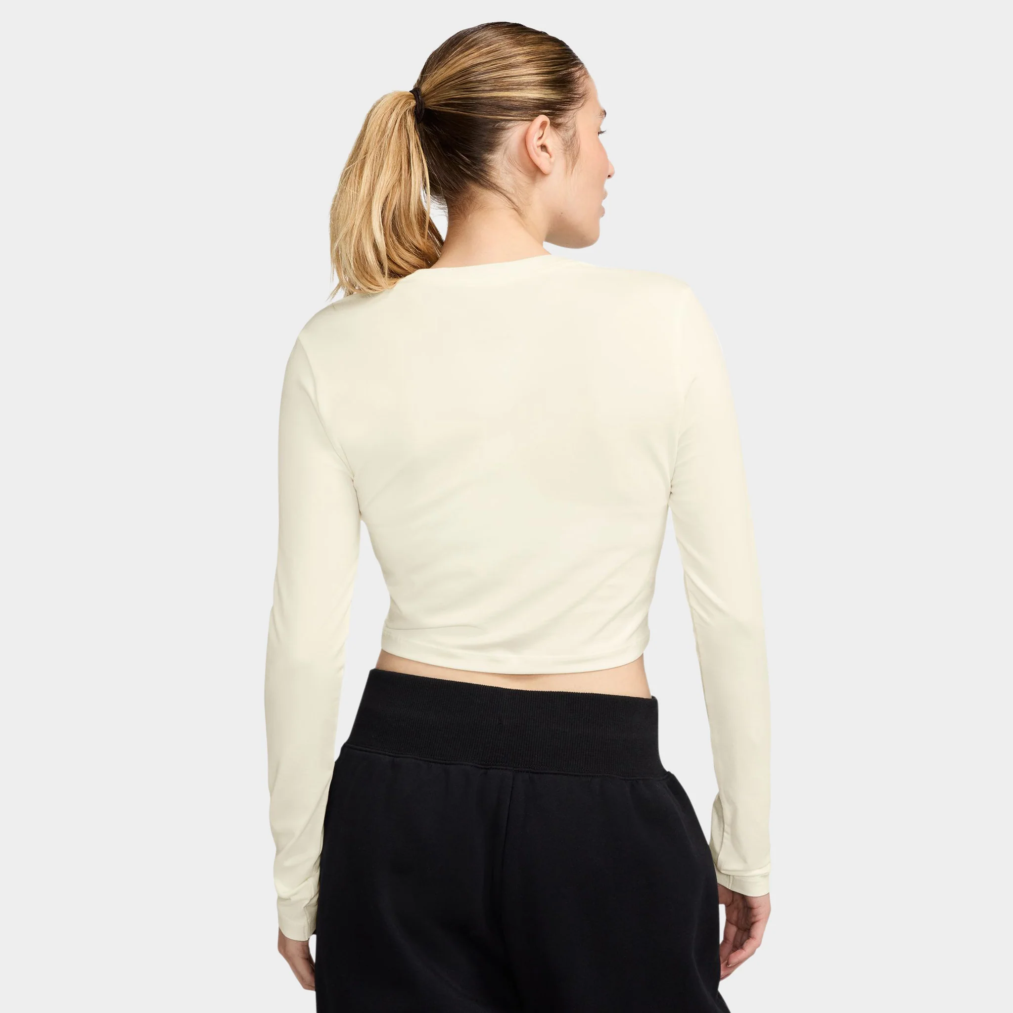 Nike Sportswear Women's Chill Knit Cropped Long Sleeve / Light Orewood Brown