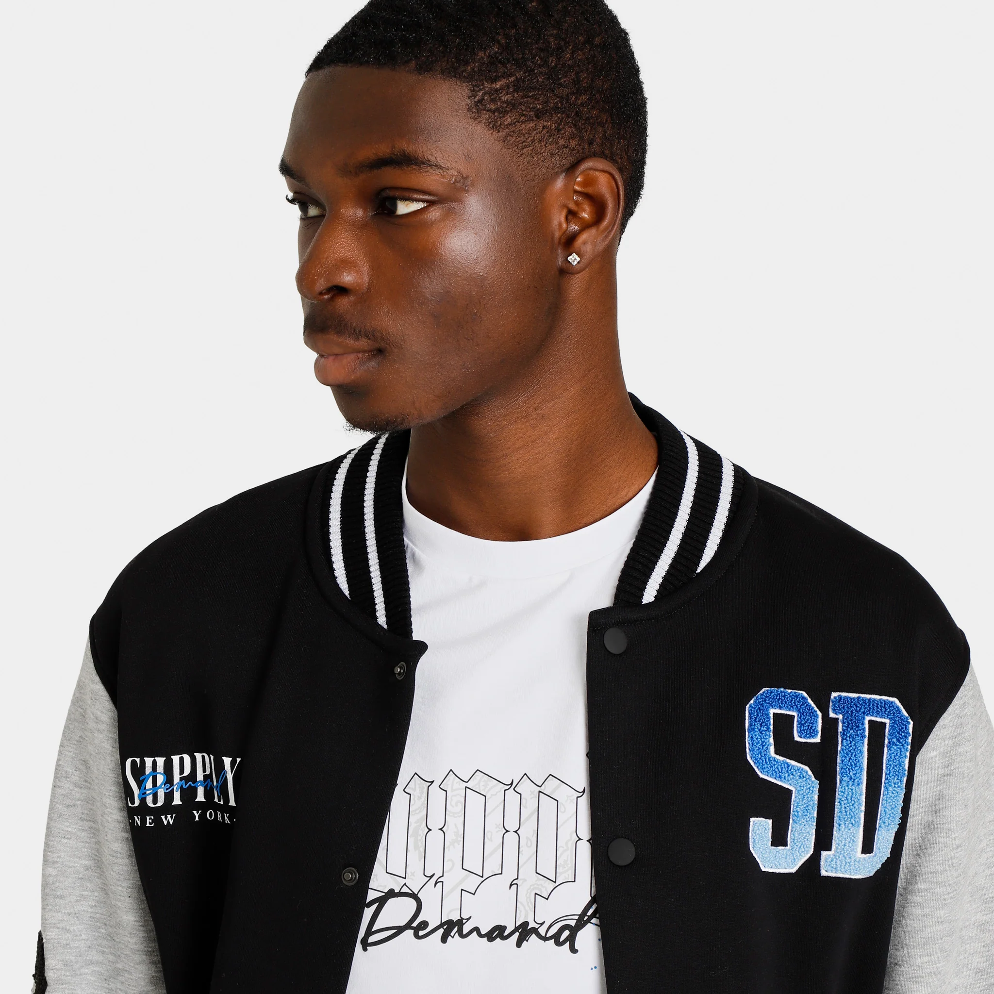 Supply & Demand Solano Jacket Black / Grey Marl