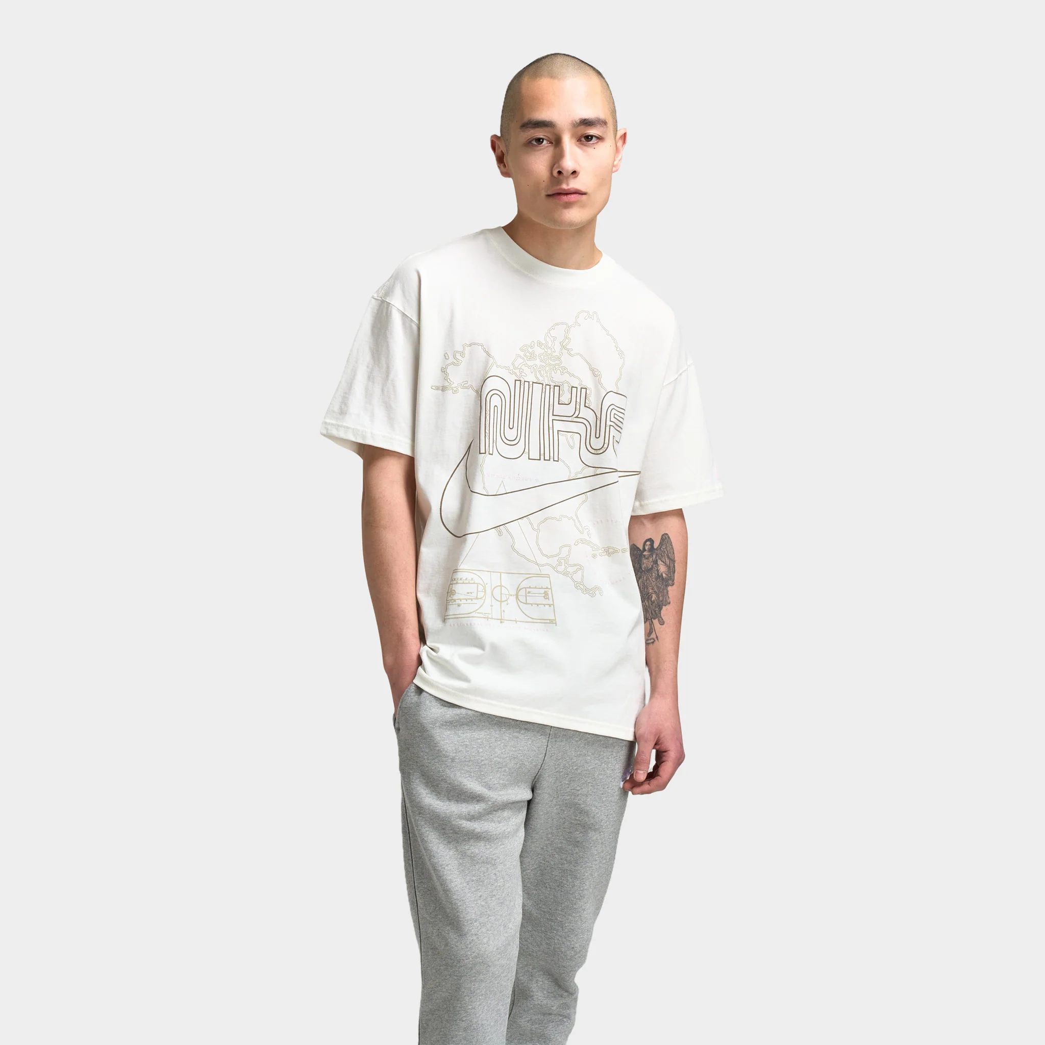 Nike Sportswear Max90 T-Shirt Sail / Khaki - Pink Foam