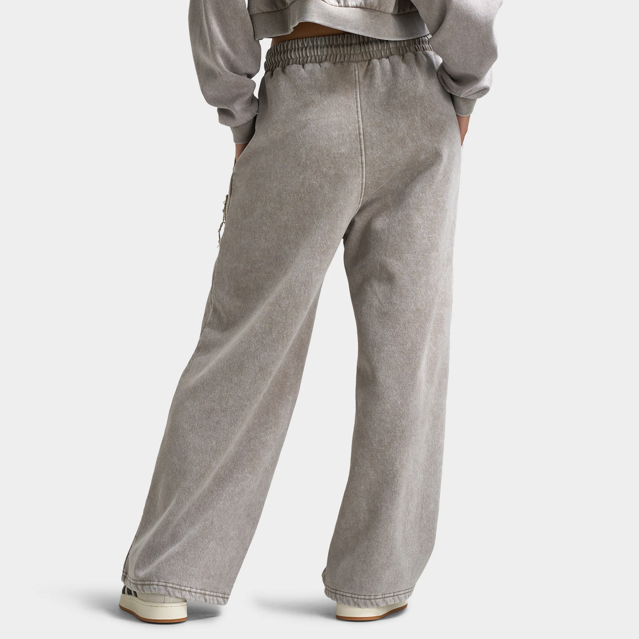 Supply & Demand Women's Bleek Wide Leg Joggers / Beige Acid Wash