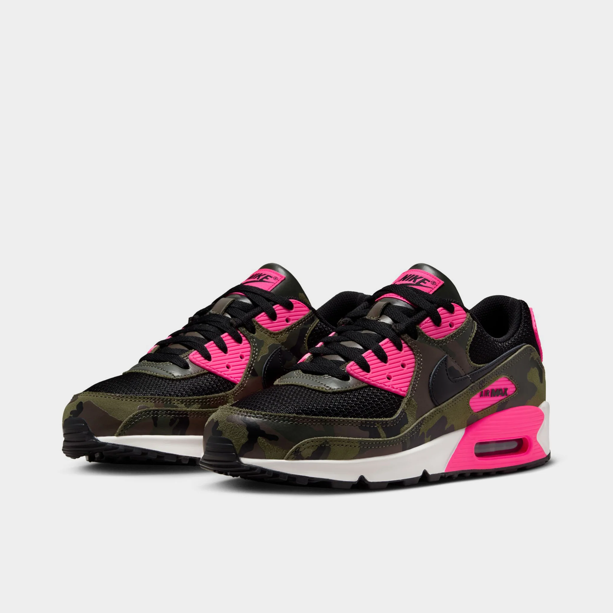 Nike Air Max 90 Premium Sequoia / Black - Hyper Pink
