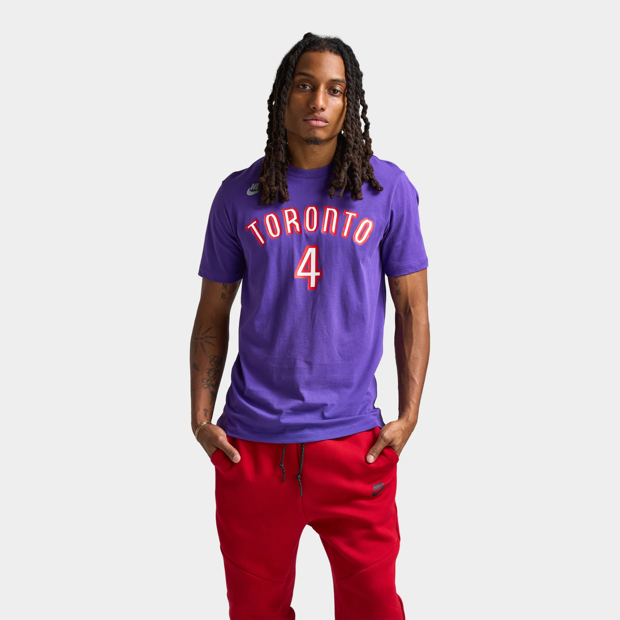 Nike Scottie Barnes Toronto Raptors Essential Hardwood Classics T-Shirt Field Purple / Barnes Scottie