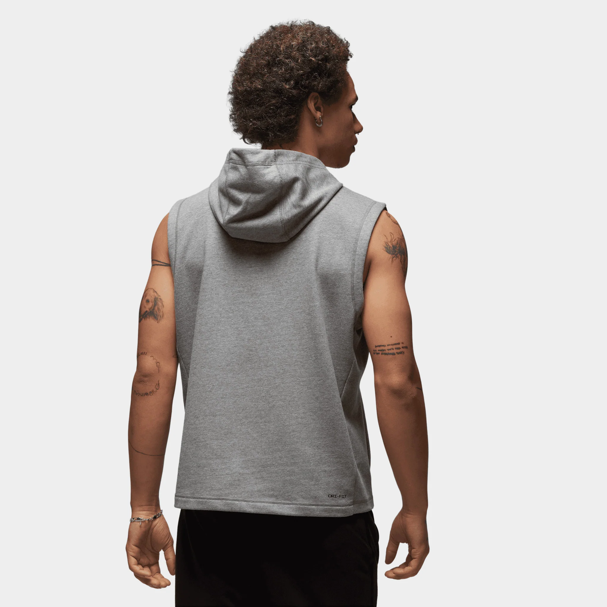 Jordan Dri-FIT Crossover Pullover Sleeveless Hoodie Carbon Heather / Black