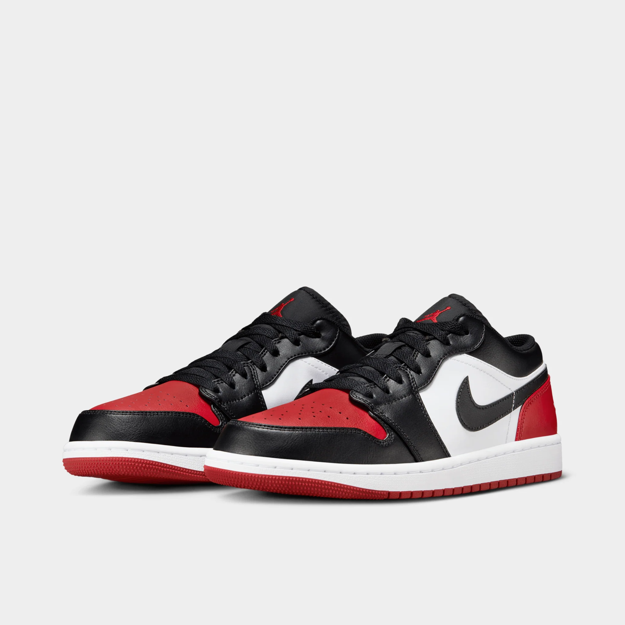 Jordan 1 Low White / Black - Varsity Red