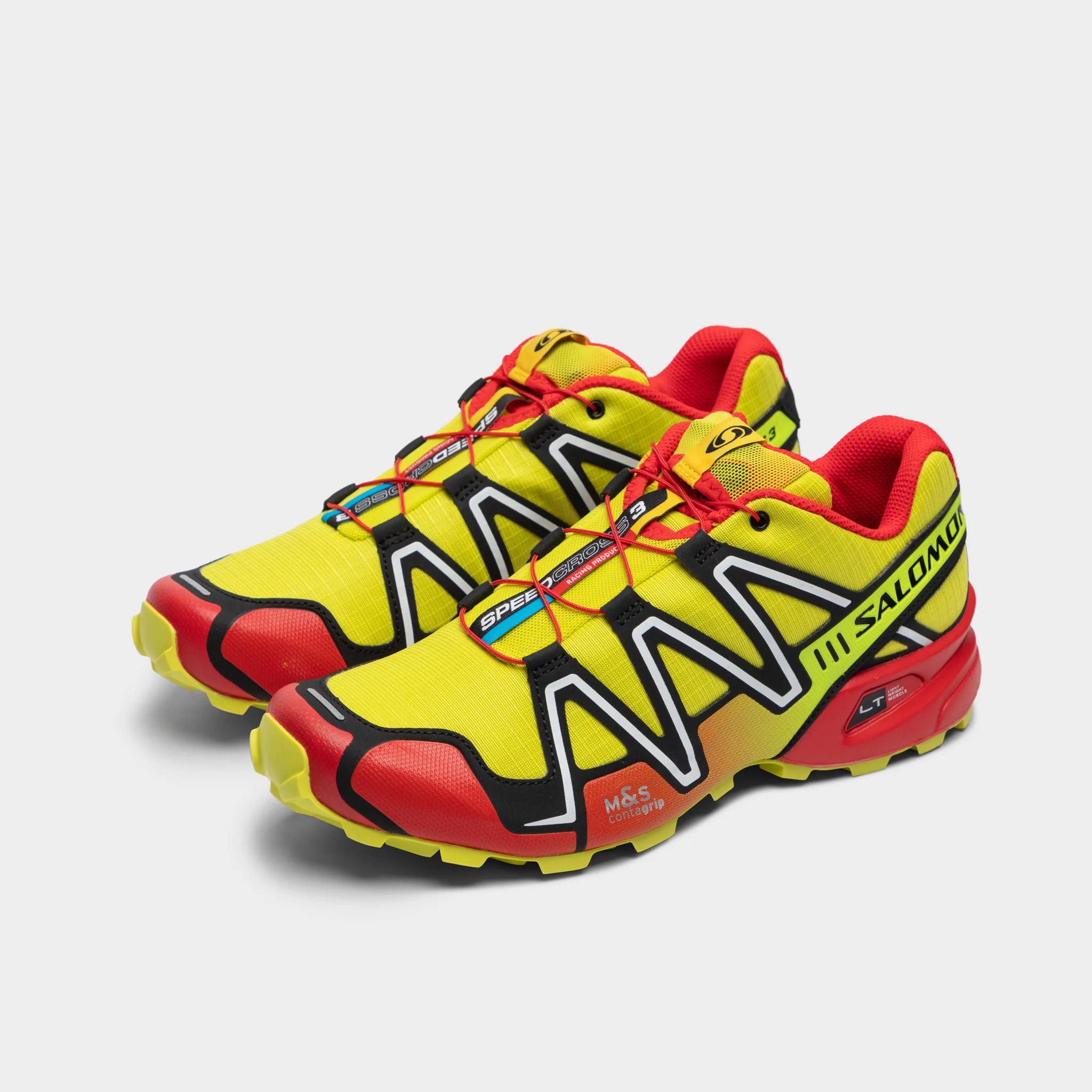 Salomon Speedcross 3 Sulphur Spring / High Risk Red - Black