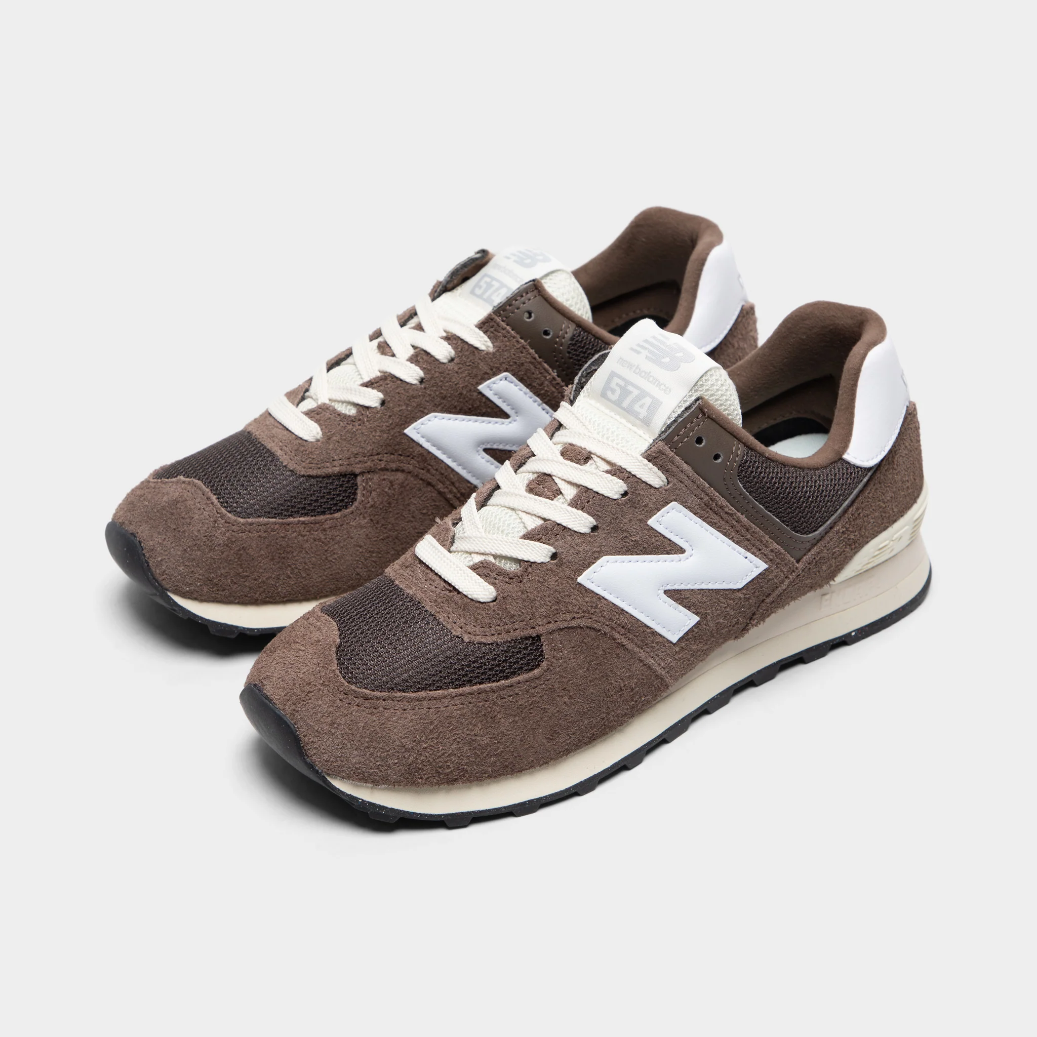 New Balance 574 Brown / White