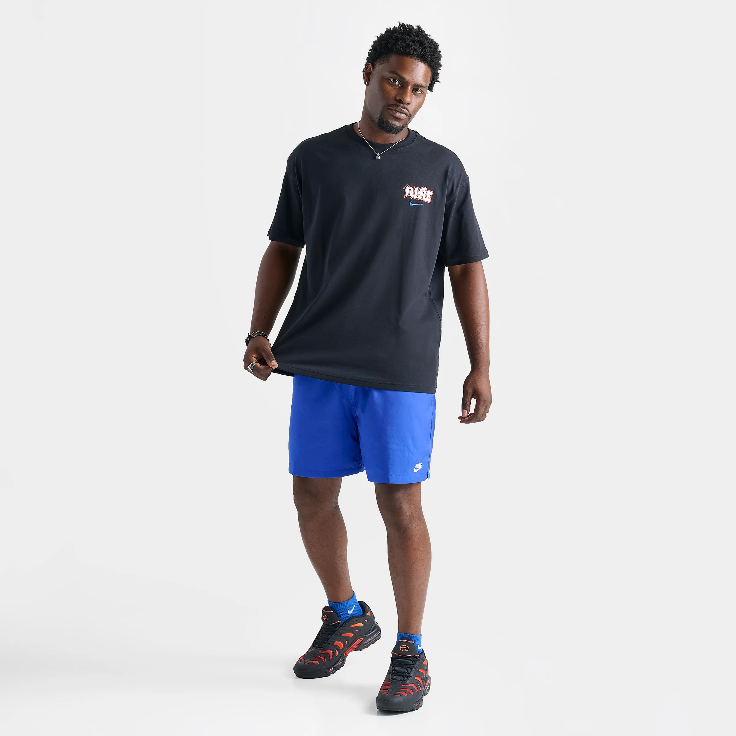 Nike Sportswear M90 'Varzity' Graphic T-Shirt / Black