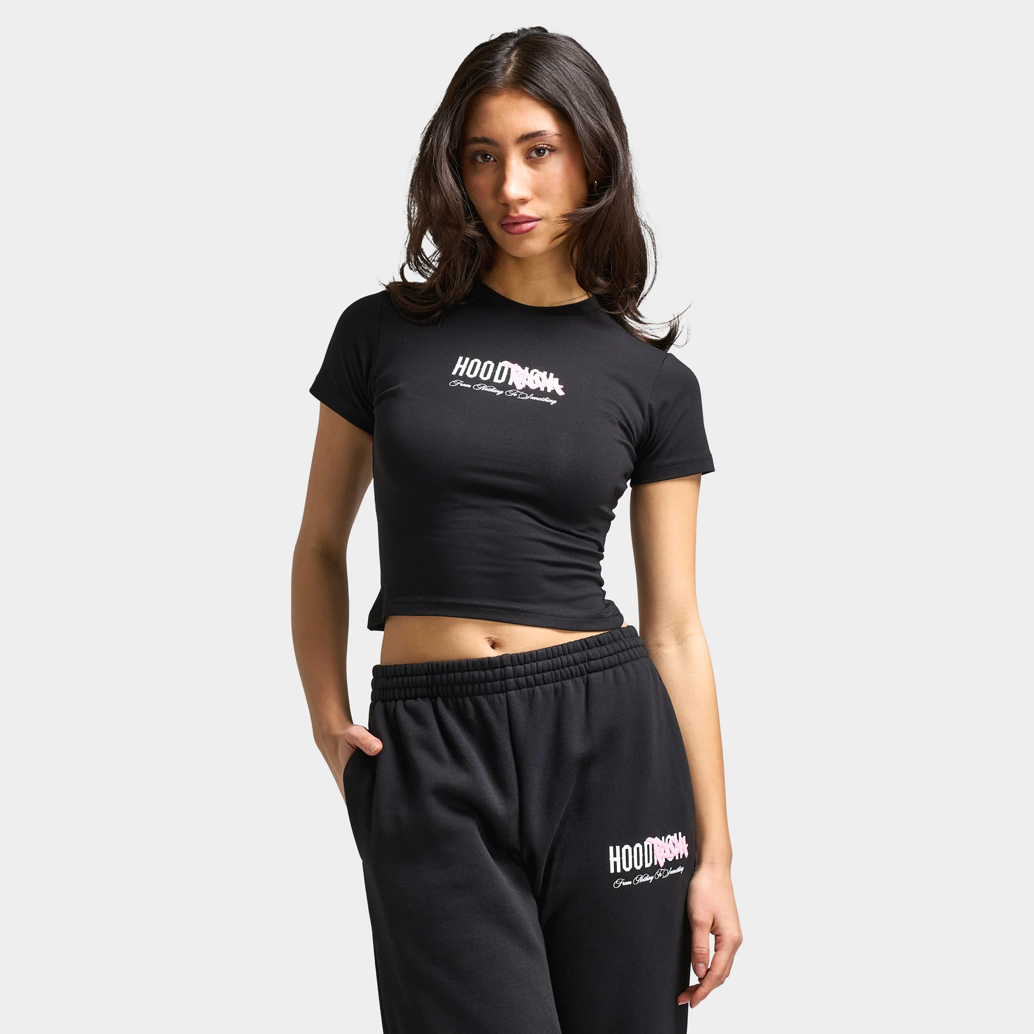 Hoodrich Women's Urban Fitted Tee Black / White