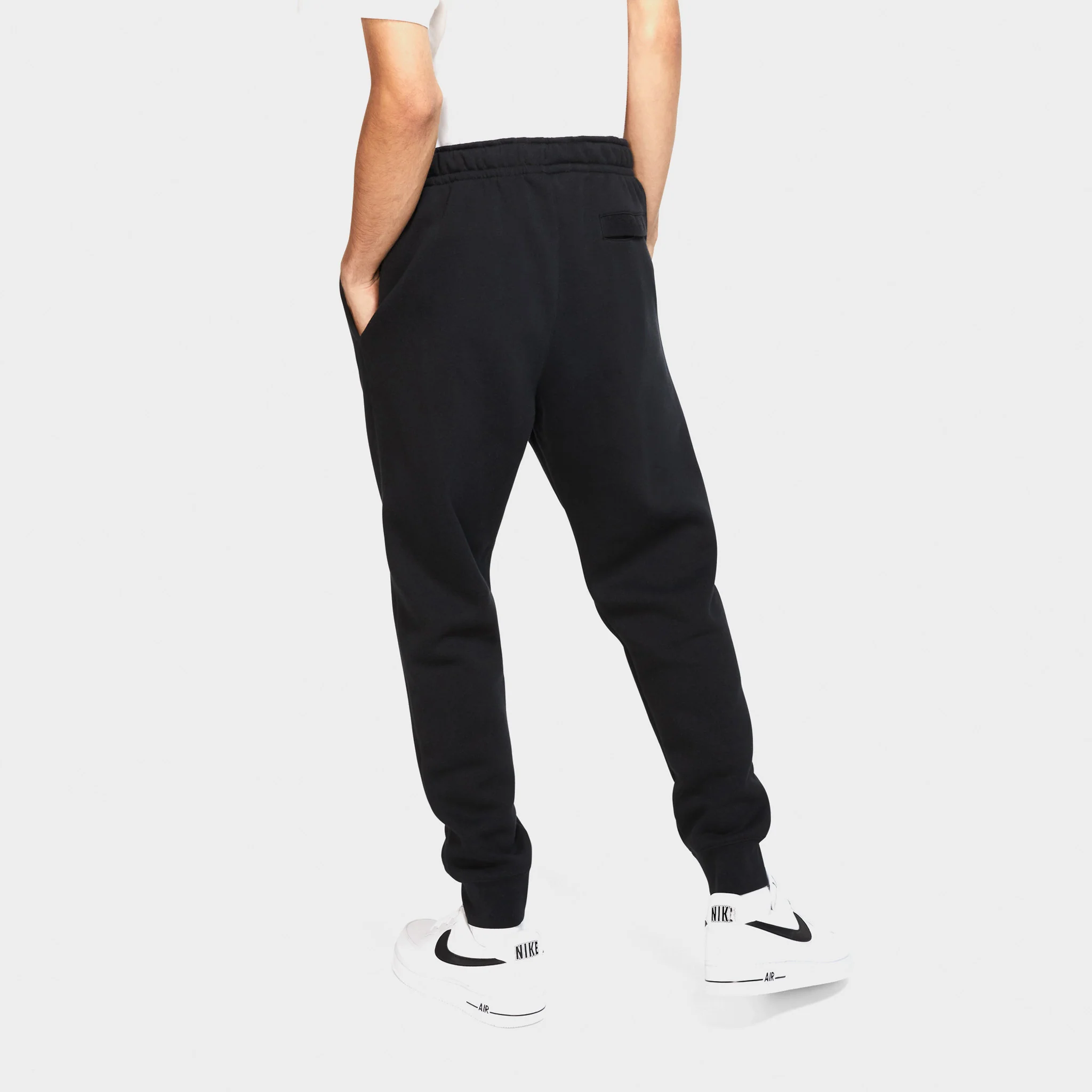 Nike Club Fleece Joggers Black / Black - White