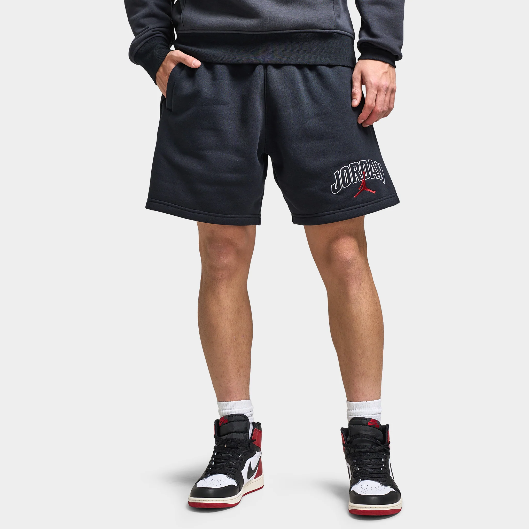 Jordan Brooklyn Graphic Shorts Black / Gym Red