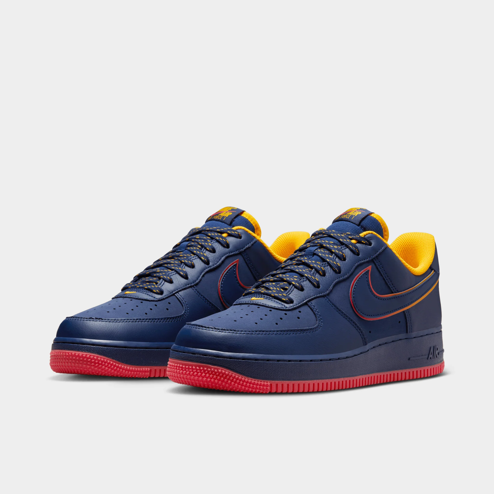 Nike Air Force 1 '07 LV8 Midnight Navy / Blue Void - Lt Crimson